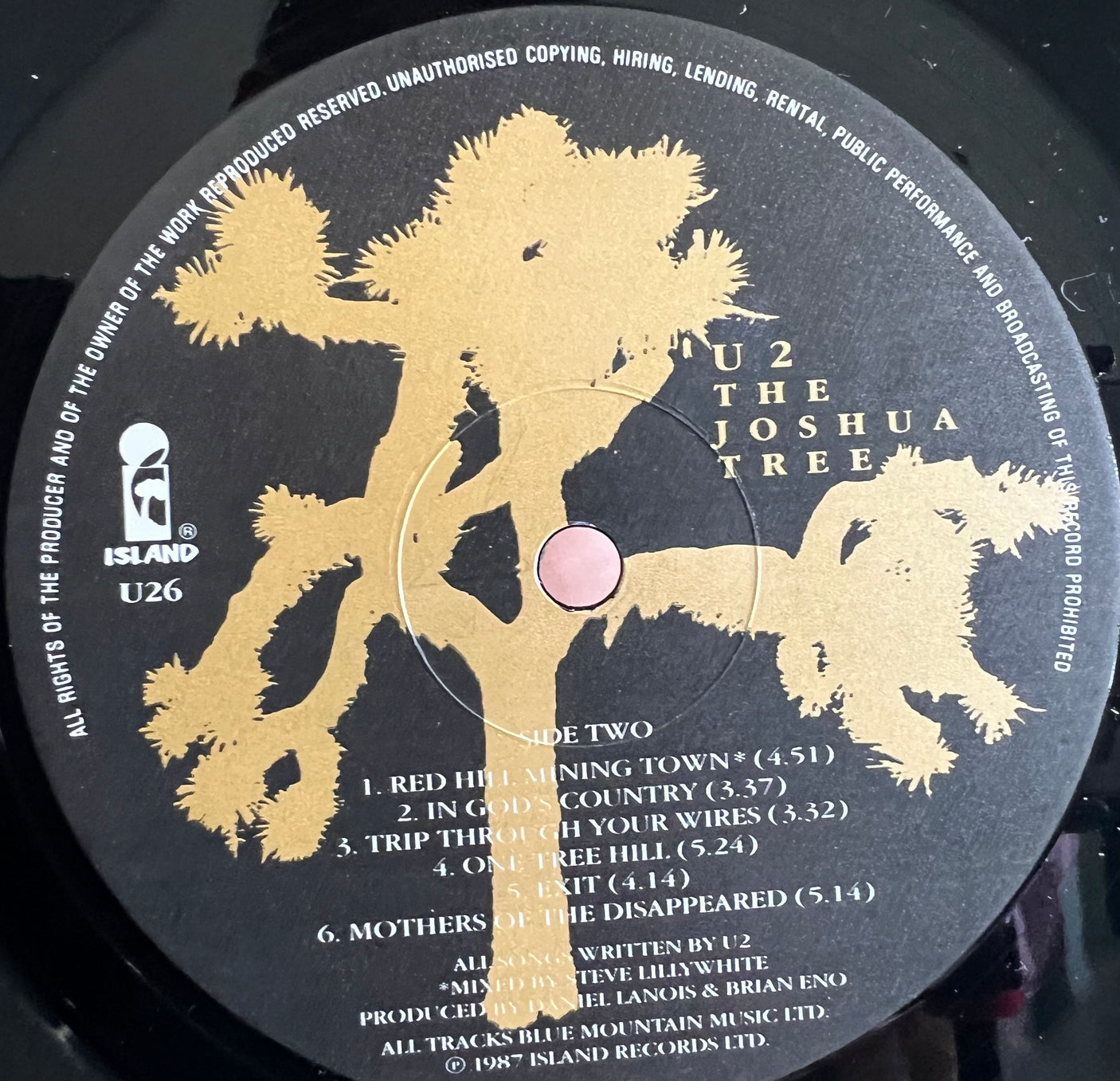 U2 - The Joshua Tree - USED LP VINYL - VG+/VG+