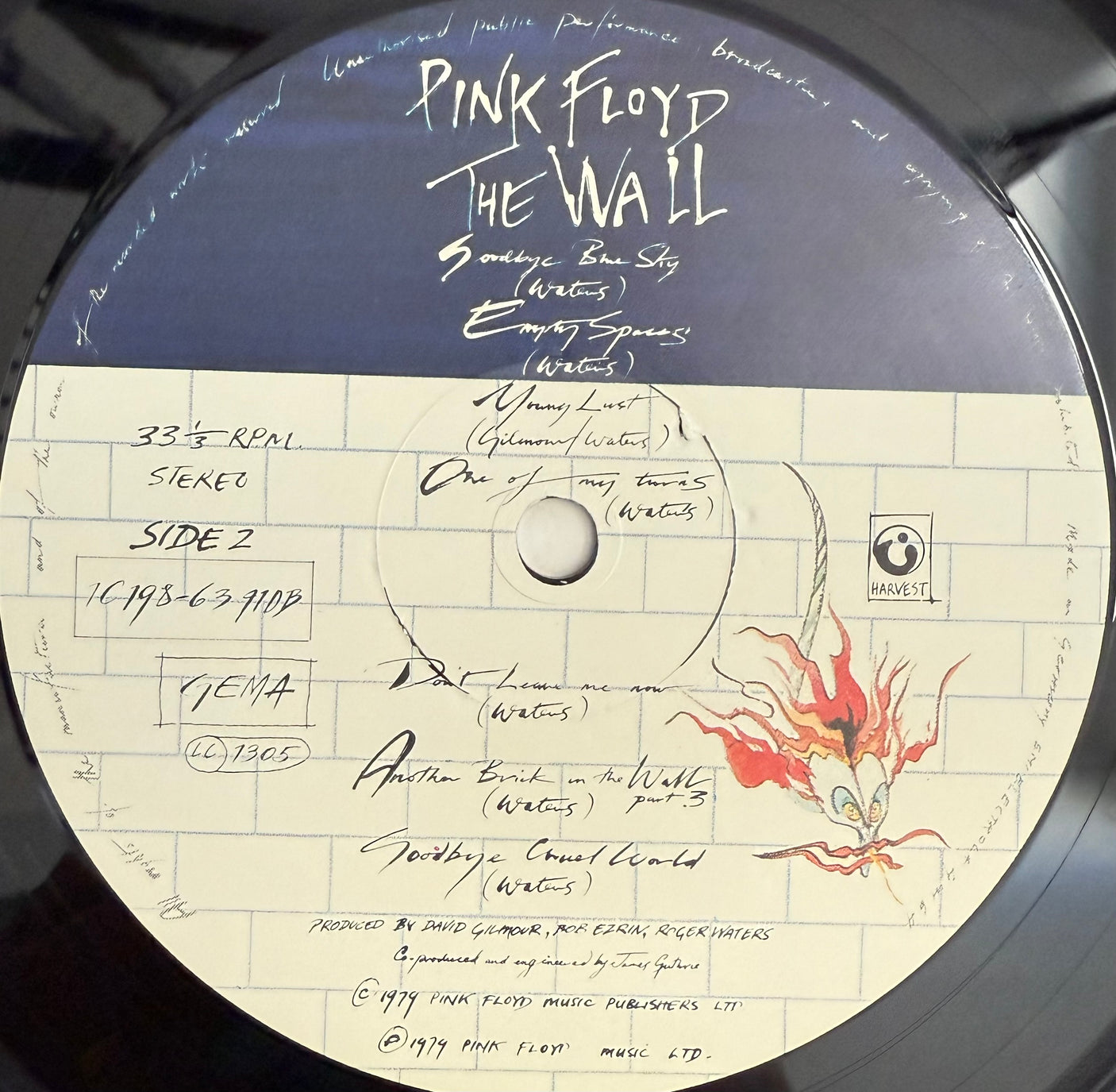 PINK FLOYD - The Wall - USED LP VINYL - ORIGINAL 1979 GERMAN PRESS - VG+/VG+