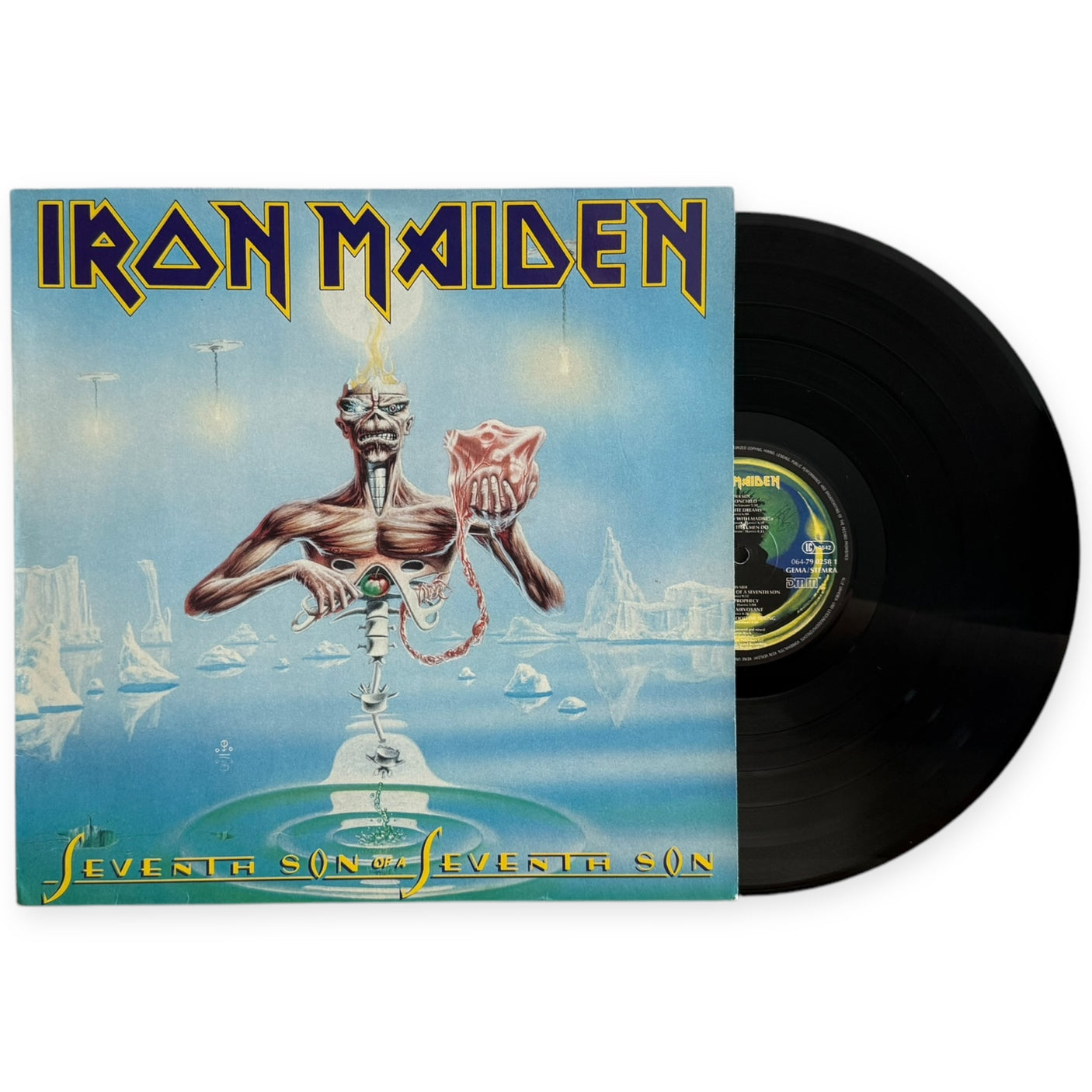 IRON MAIDEN - Seventh Son Of A Seventh Son - USED LP VINYL - ORIGINAL 1988 EUROPE PRESS - VG+/VG+