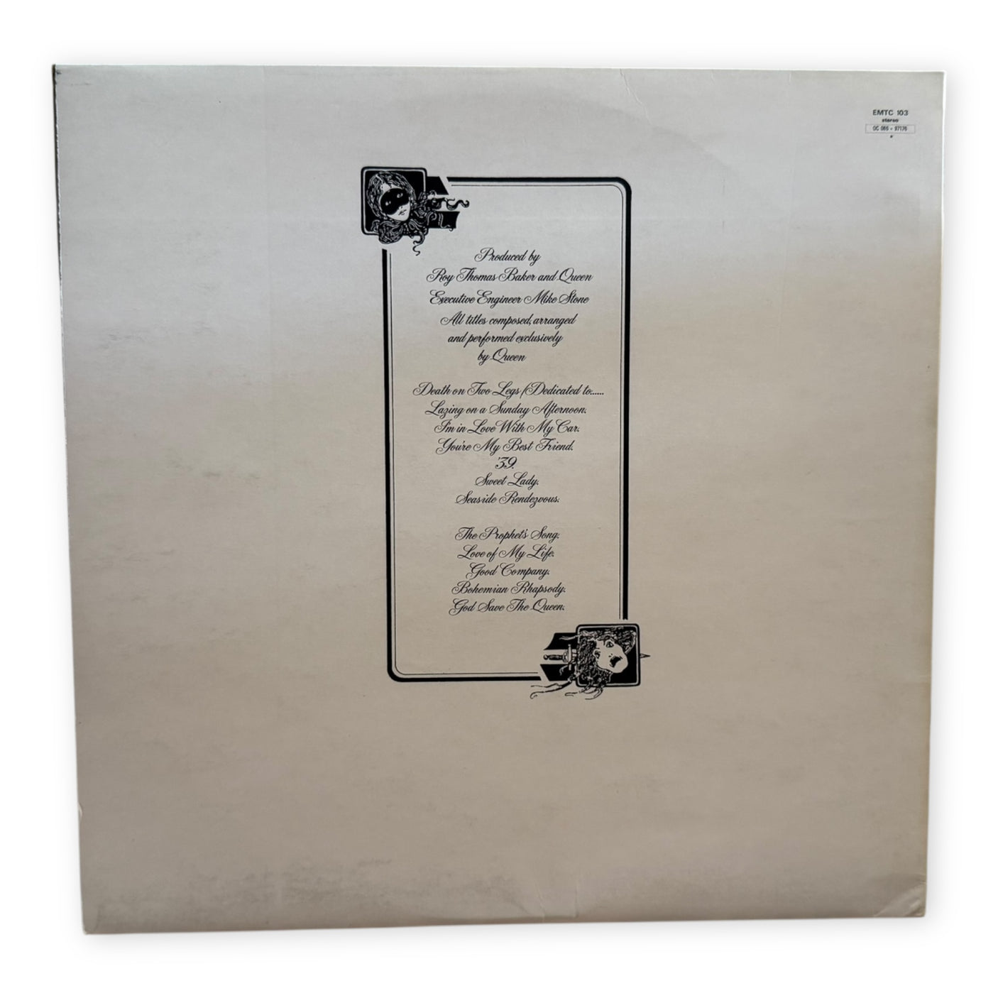 QUEEN - A Night At The Opera - USED LP VINYL - ORIGINAL 1975 UK PRESS - VG+/VG+