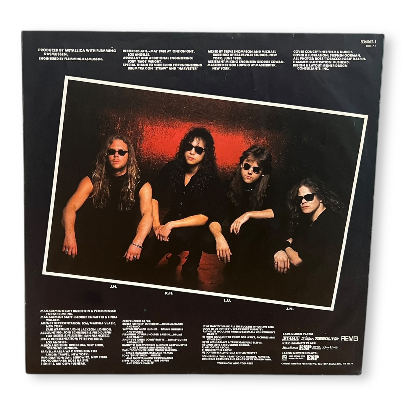 METALLICA - And Justice For All - USED LP VINYL - VG+/VG+