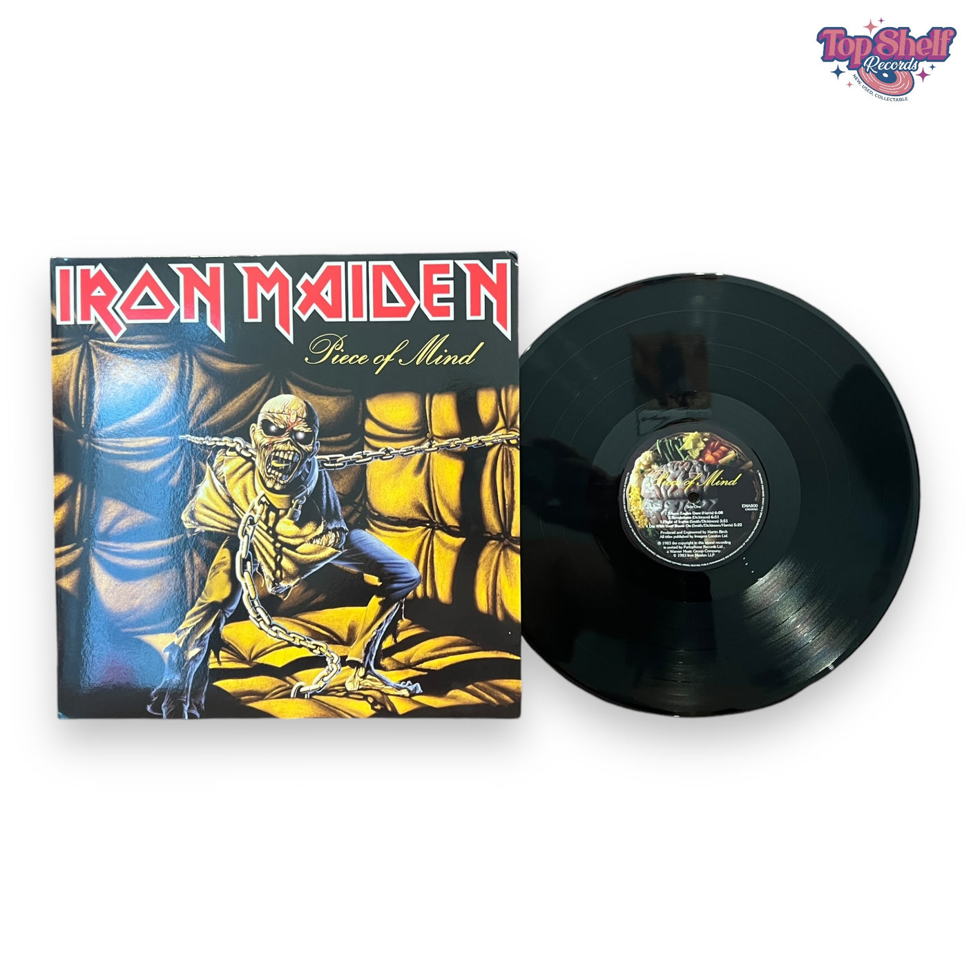 IRON MAIDEN - Piece of Mind - USED VINYL LP - 2014 REISSUE 180g - NM/NM