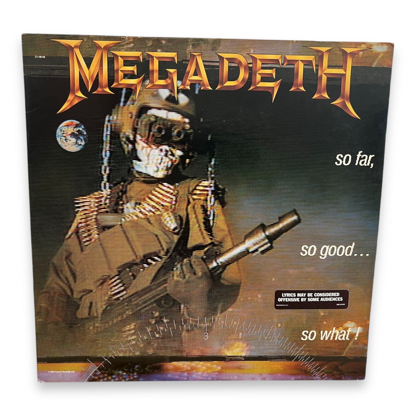 MEGADETH - So Far, So Good… So What! - USED LP VINYL - VG+/VG+