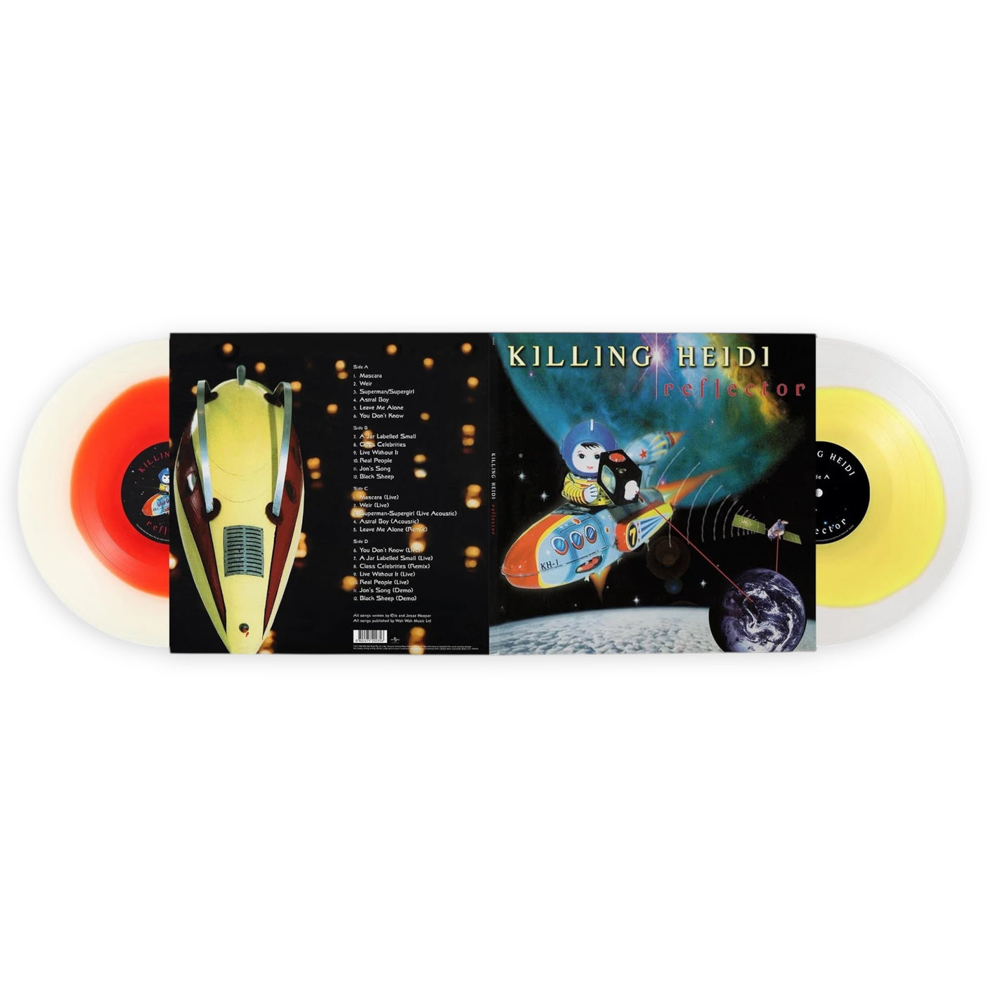 KILLING HEIDI - Reflector - LP VINYL - 25th ANNIVERSARY COLOUR EDITION - BRAND NEW