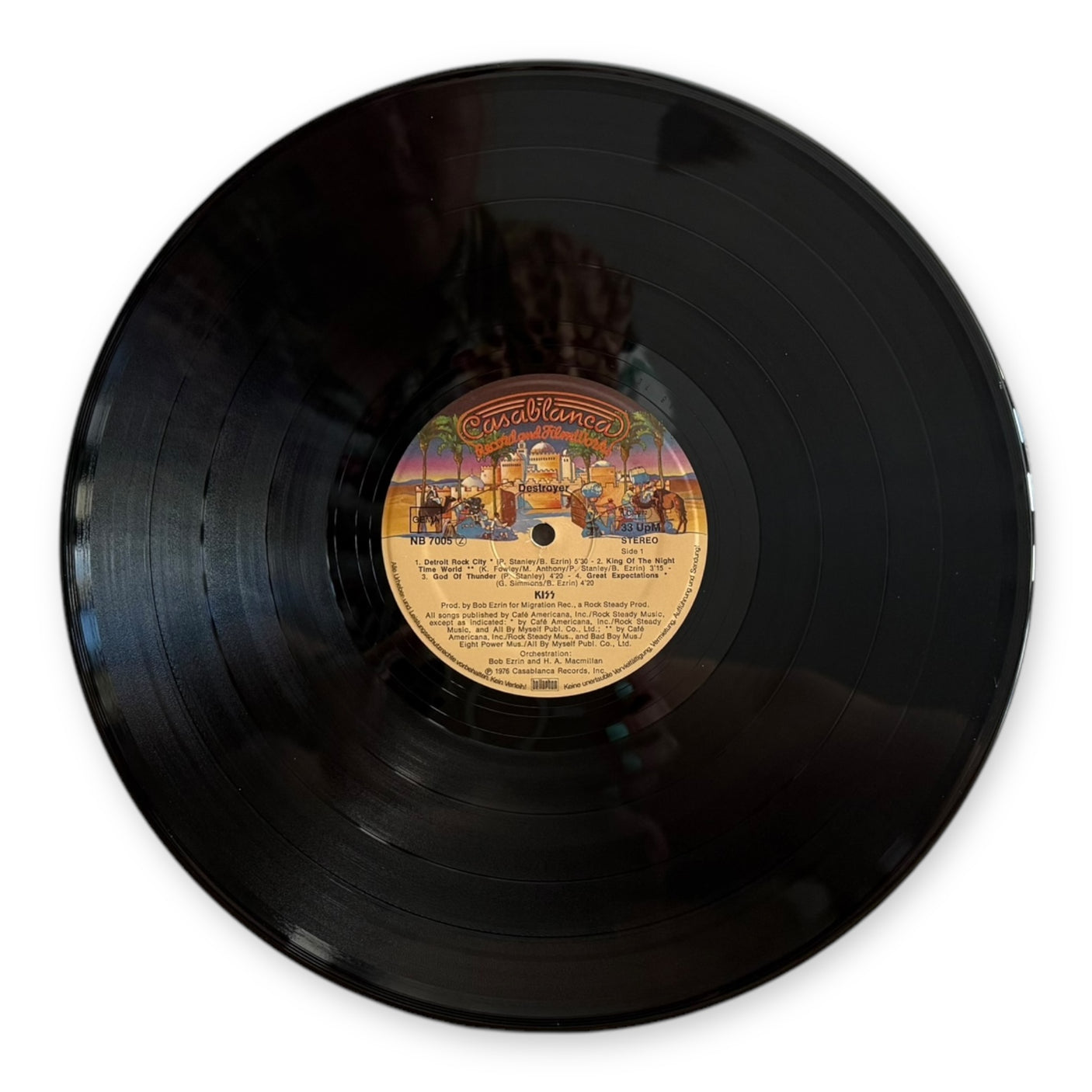 KISS - Destroyer - USED LP VINYL - 1977 GERMAN PRESS - VG+/VG+