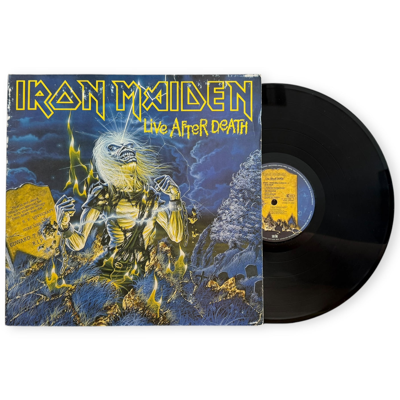 IRON MAIDEN - Live After Death - USED LP VINYL - ORIGINAL 1985 EUROPE PRESS - VG+/VG