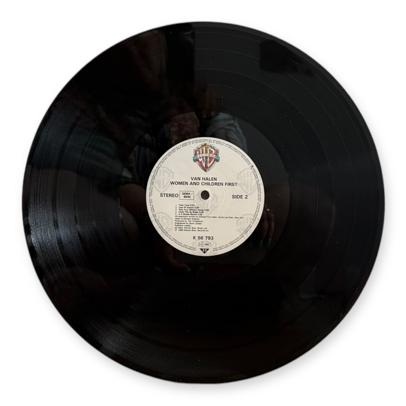 VAN HALEN - Woman And Children First - USED LP VINYL - 1985 Europe Repress - VG+/VG+