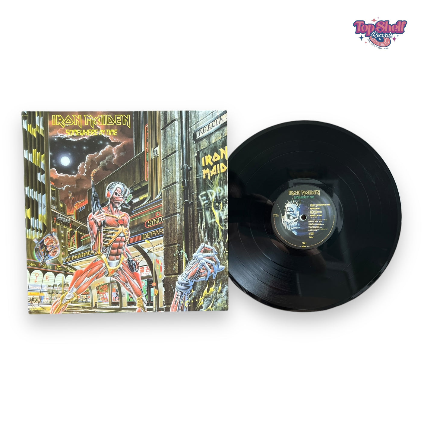 IRON MAIDEN - Somewhere In Time - USED LP VINYL - VG+/VG+
