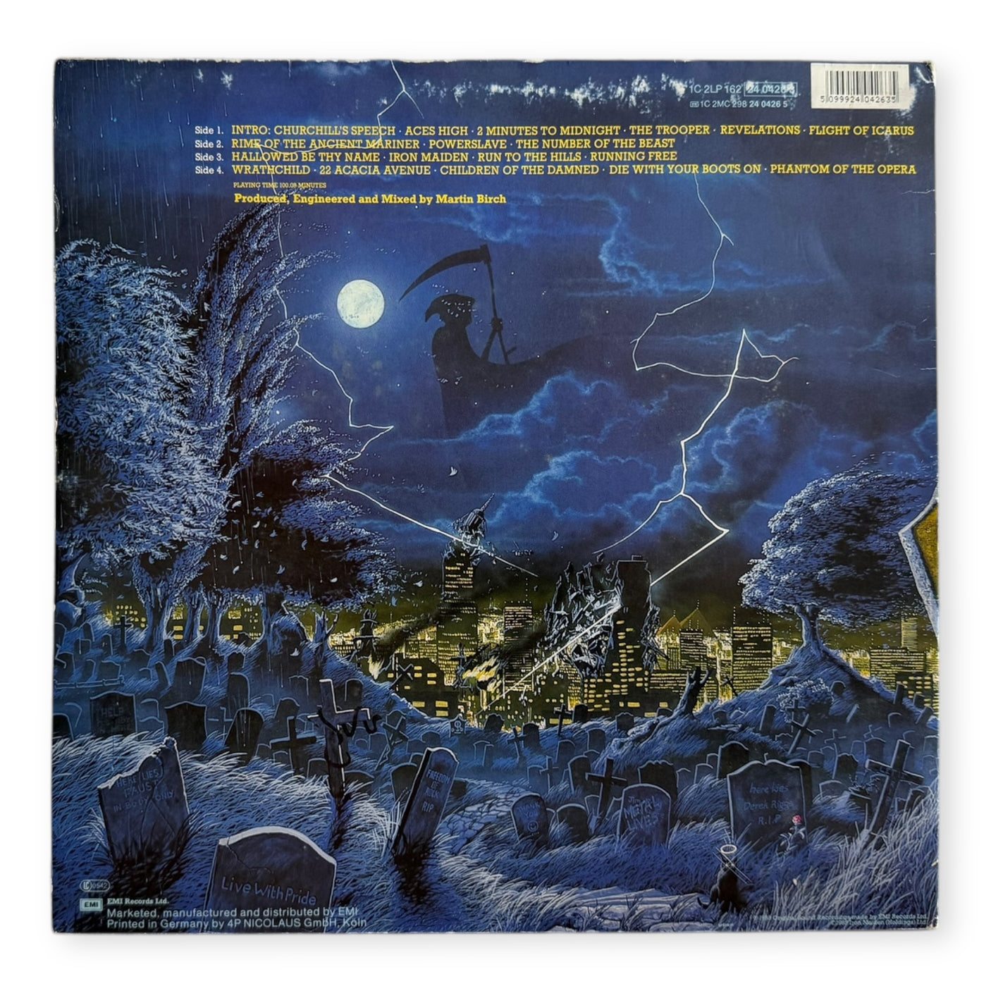 IRON MAIDEN - Live After Death - USED LP VINYL - ORIGINAL 1985 EUROPE PRESS - VG+/VG