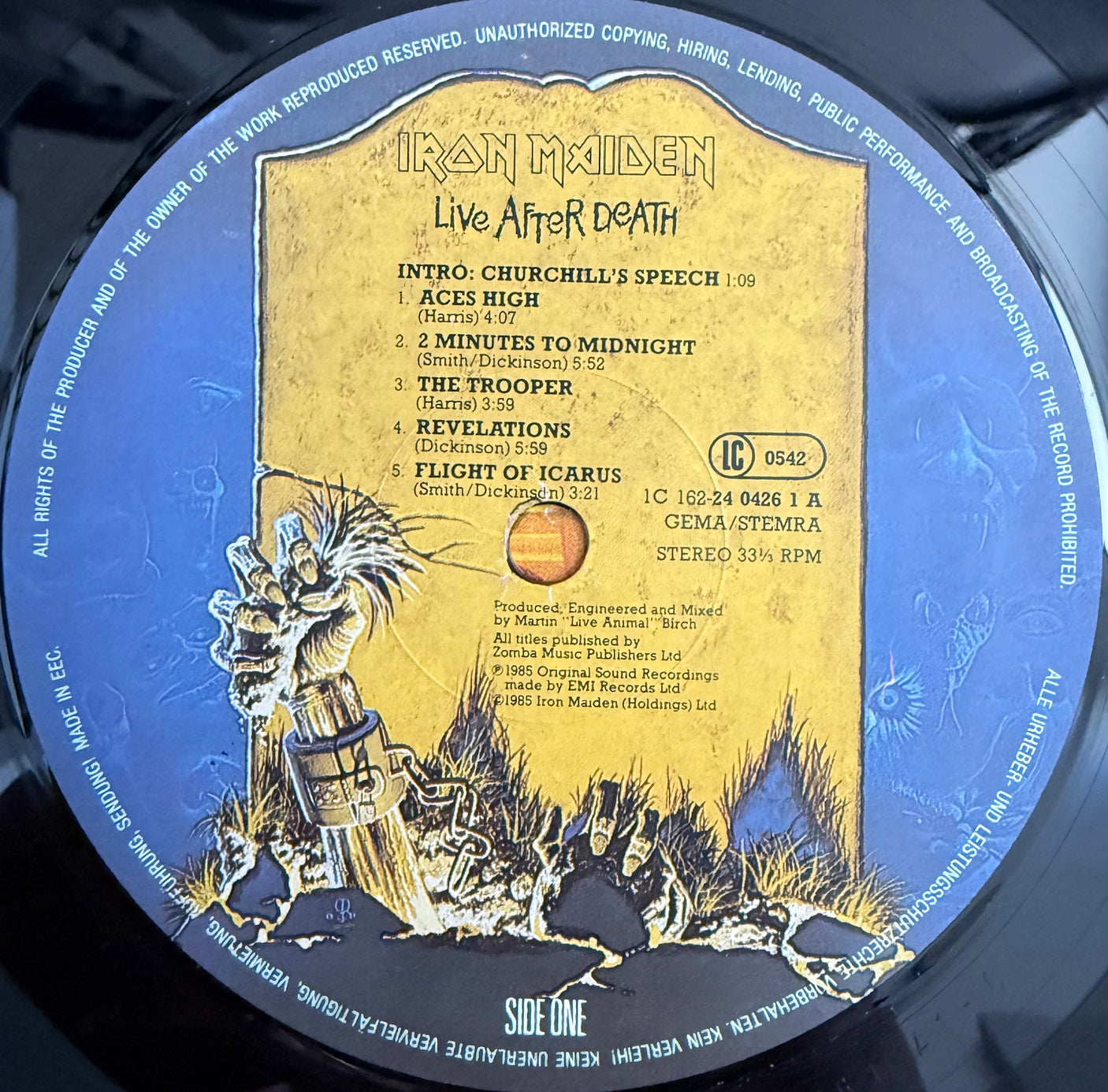 IRON MAIDEN - Live After Death - USED LP VINYL - ORIGINAL 1985 EUROPE PRESS - VG+/VG