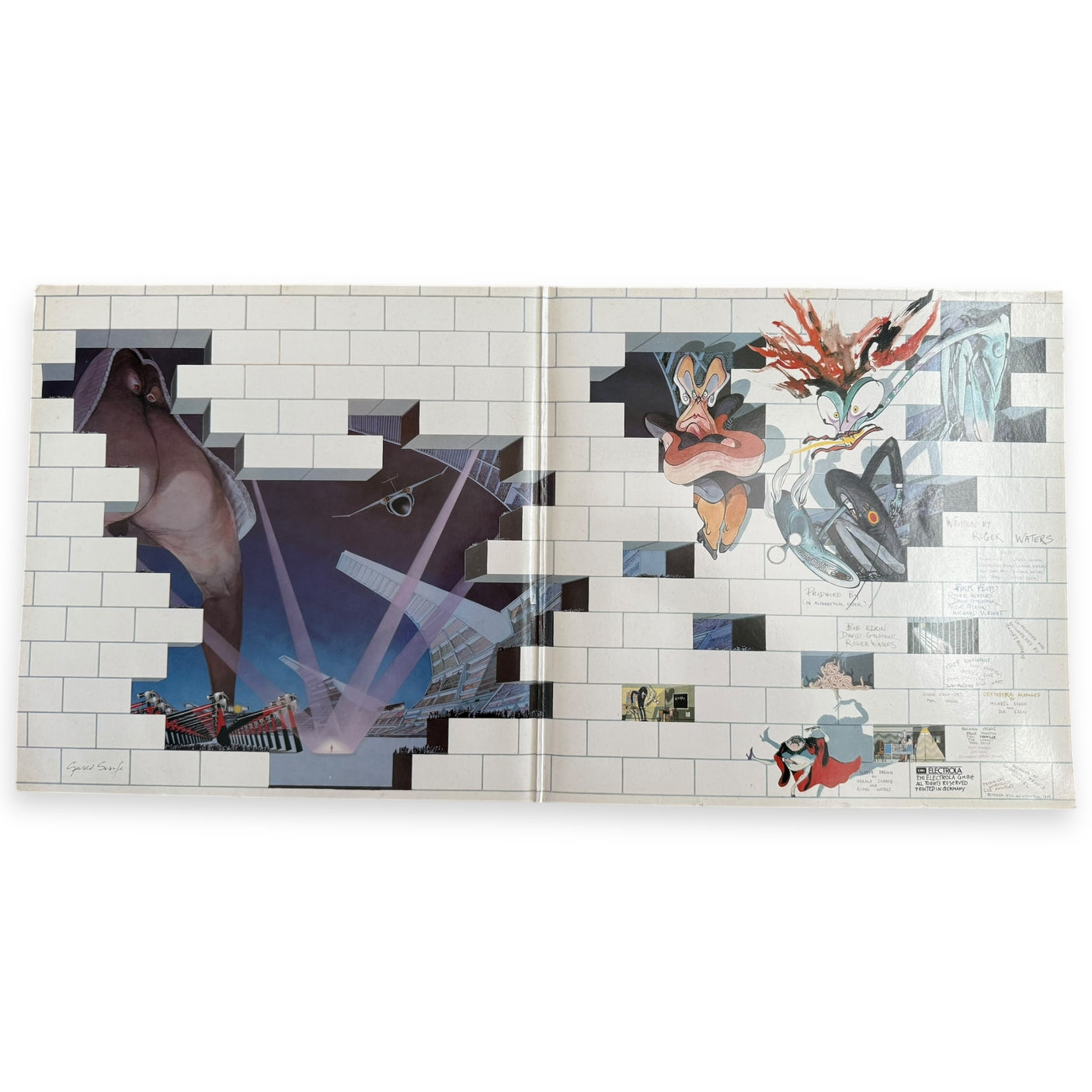 PINK FLOYD - The Wall - USED LP VINYL - ORIGINAL 1979 GERMAN PRESS - VG+/VG+