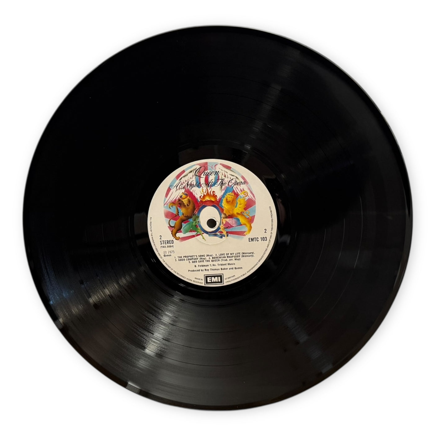 QUEEN - A Night At The Opera - USED LP VINYL - ORIGINAL 1975 UK PRESS - VG+/VG+