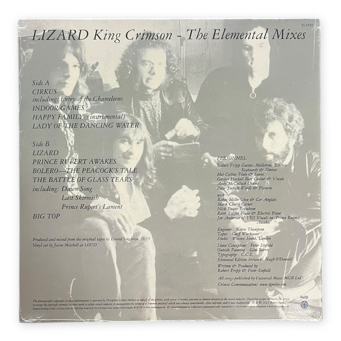 KING CRIMSON - Lizard (Elemental Mixes) | Brand New LP Vinyl Album