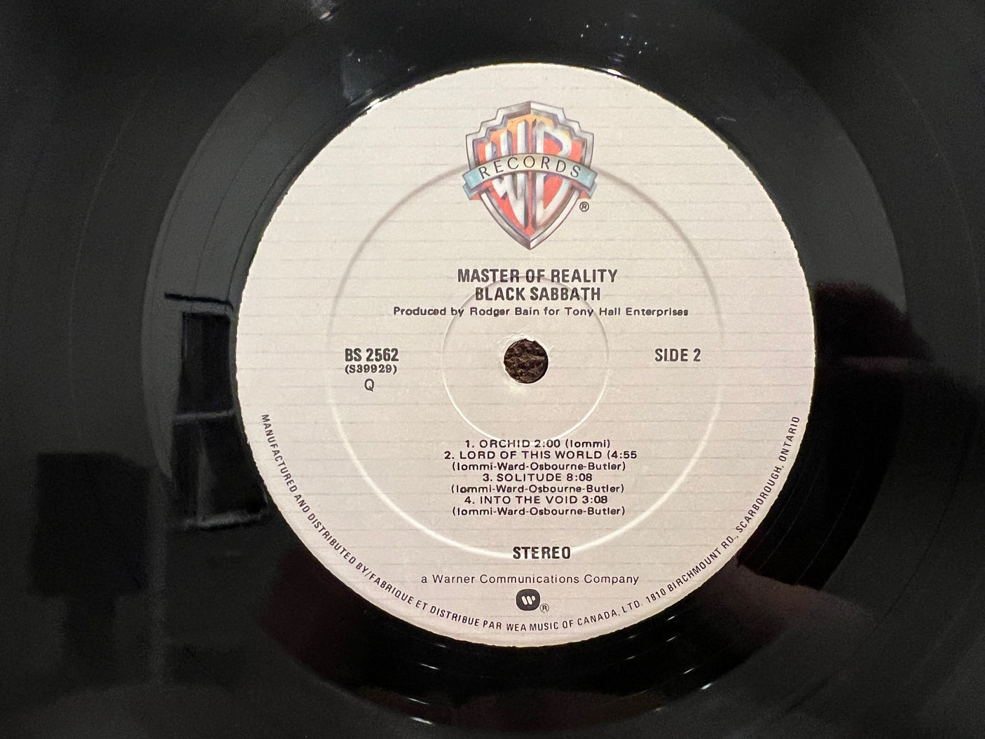 BLACK SABBATH - Master Of Reality- USED LP VINYL - VG+/VG+