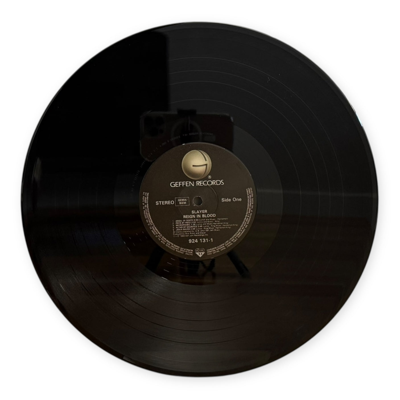 SLAYER - Reign In Blood - USED LP VINYL - ORIGINAL 1986 EUROPE PRESS - VG+/VG+