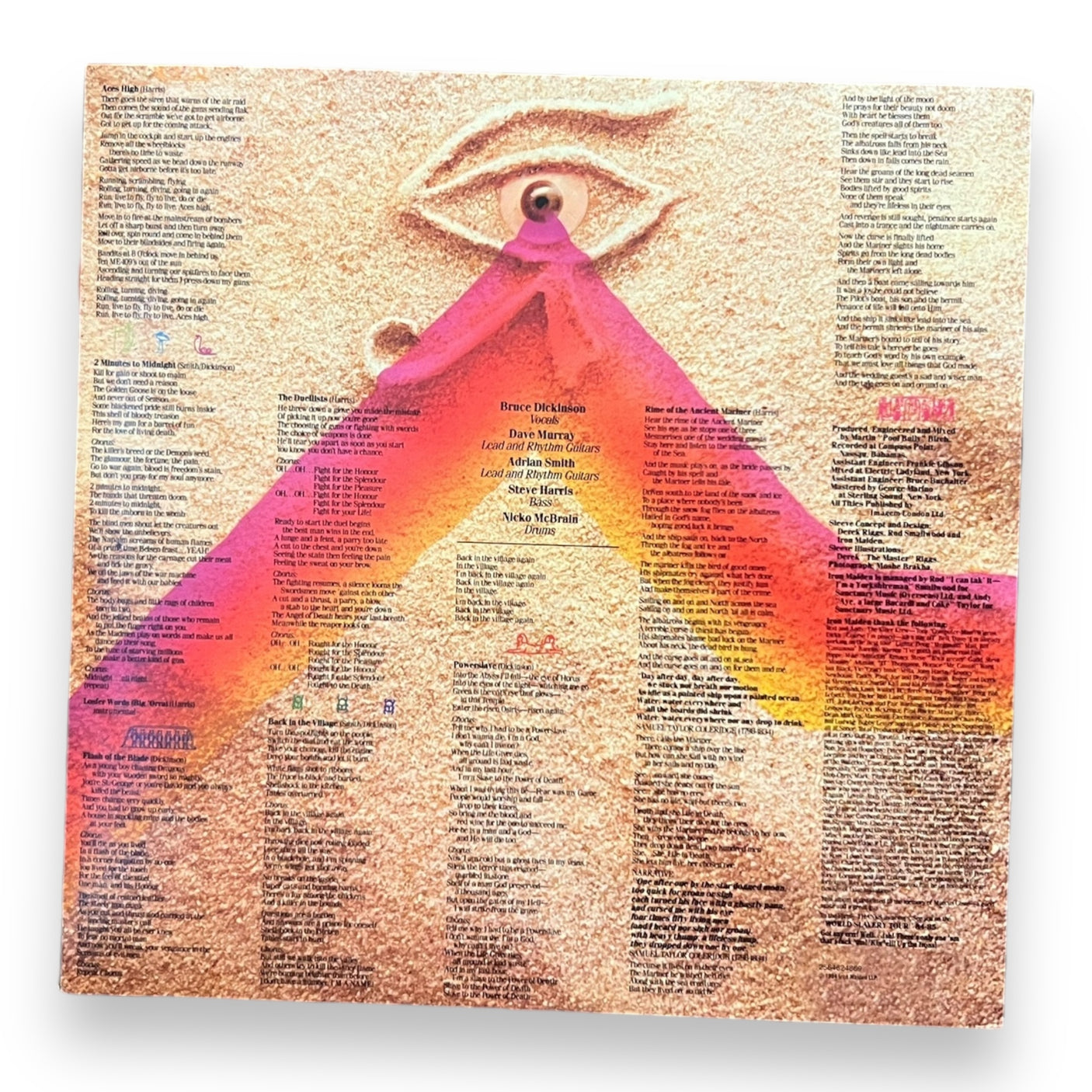 IRON MAIDEN - Powerslave - USED LP VINYL - 2014 REISSUE - NM/NM