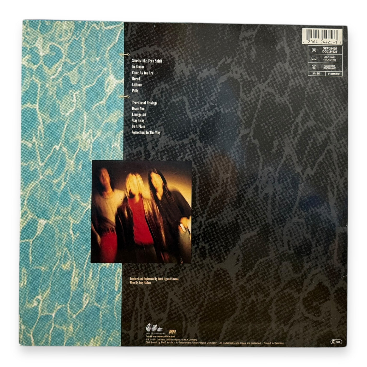 NIRVANA - Nevermind - USED LP VINYL - ORIGINAL 1991 EUROPE PRESS - VG/VG+