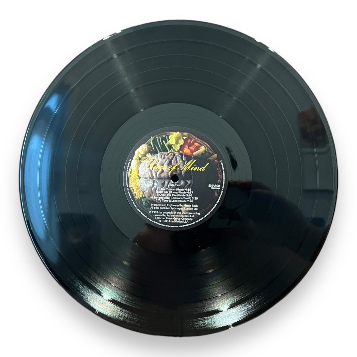 IRON MAIDEN - Piece of Mind - USED VINYL LP - 2014 REISSUE 180g - NM/NM