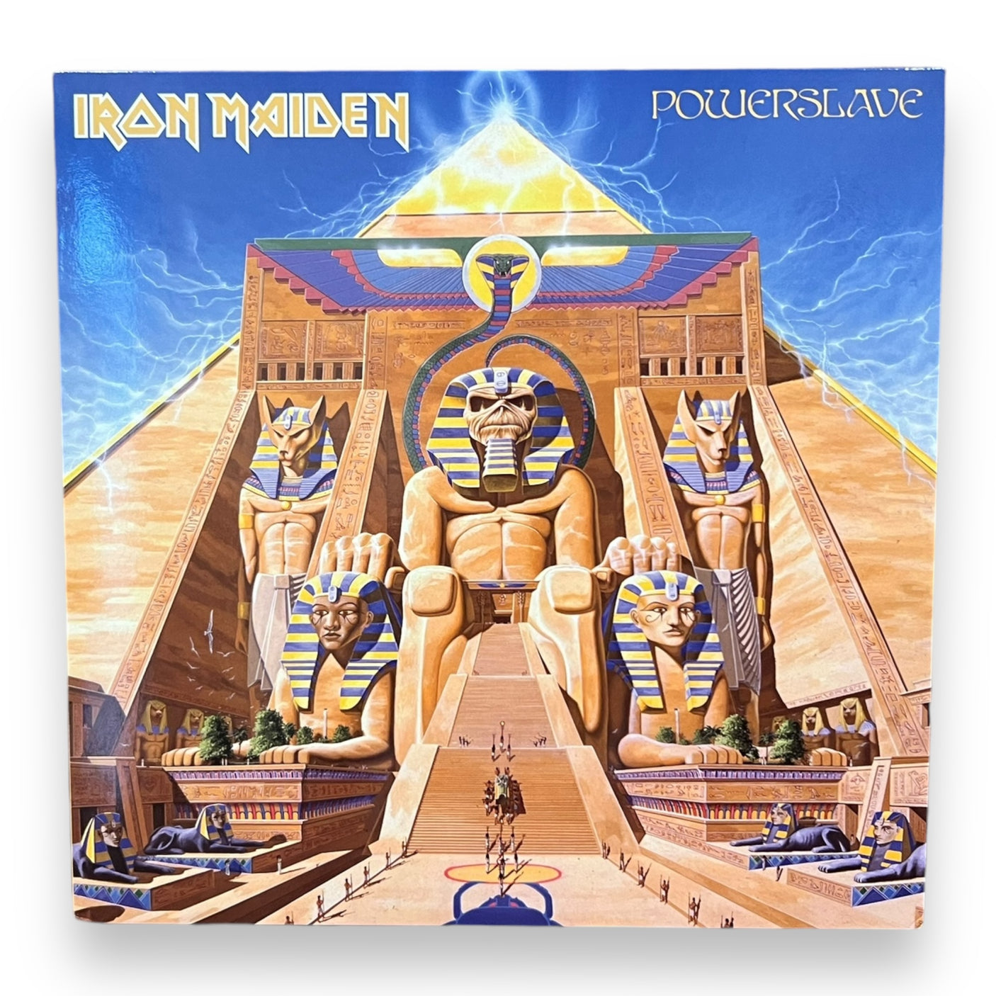 IRON MAIDEN - Powerslave - USED LP VINYL - 2014 REISSUE - NM/NM