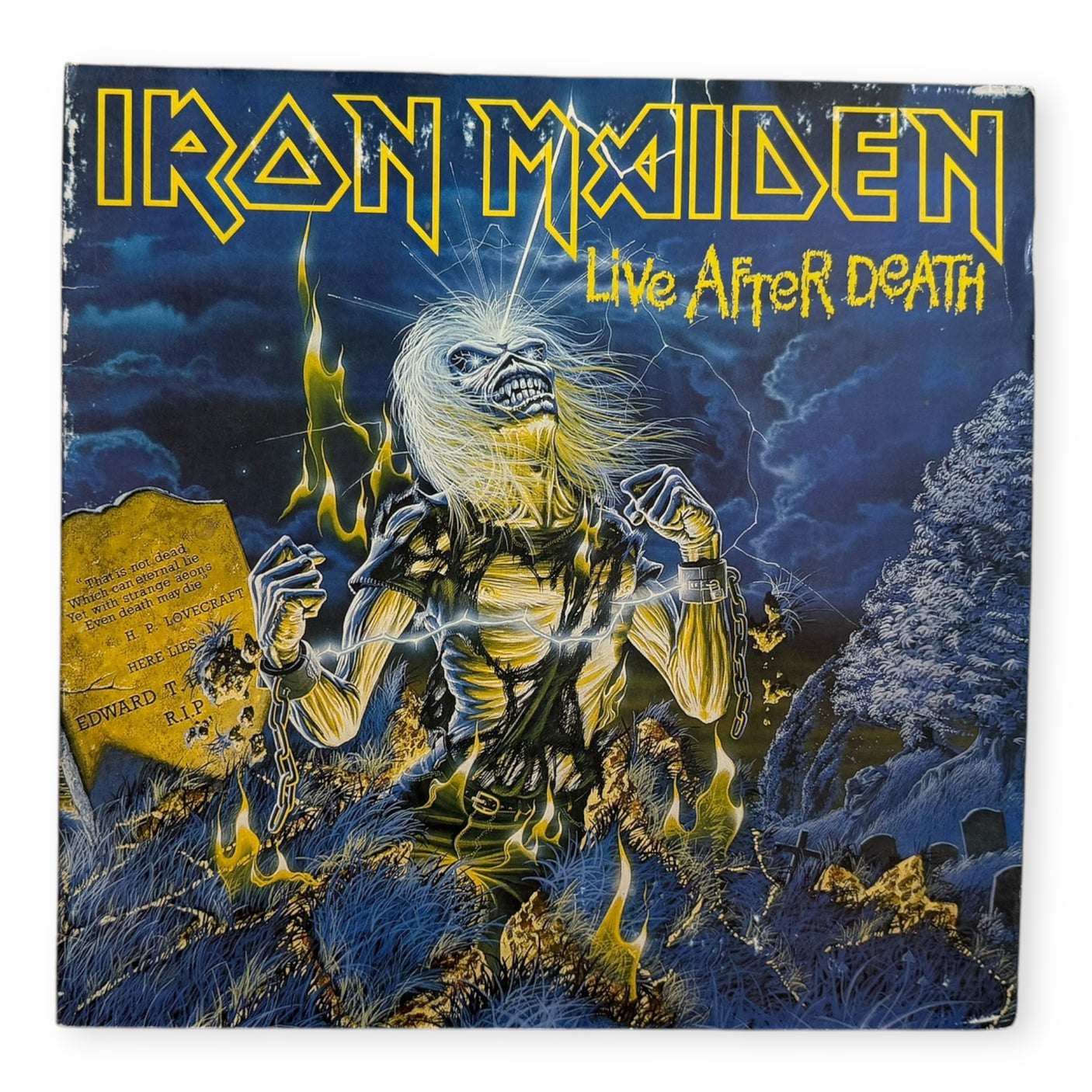IRON MAIDEN - Live After Death - USED LP VINYL - ORIGINAL 1985 EUROPE PRESS - VG+/VG