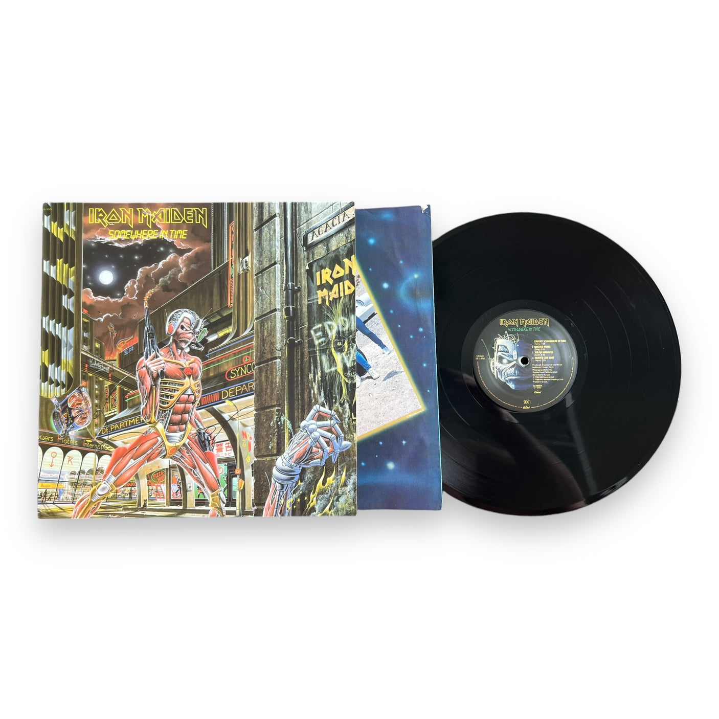 IRON MAIDEN - Somewhere In Time - USED LP VINYL - VG+/VG+