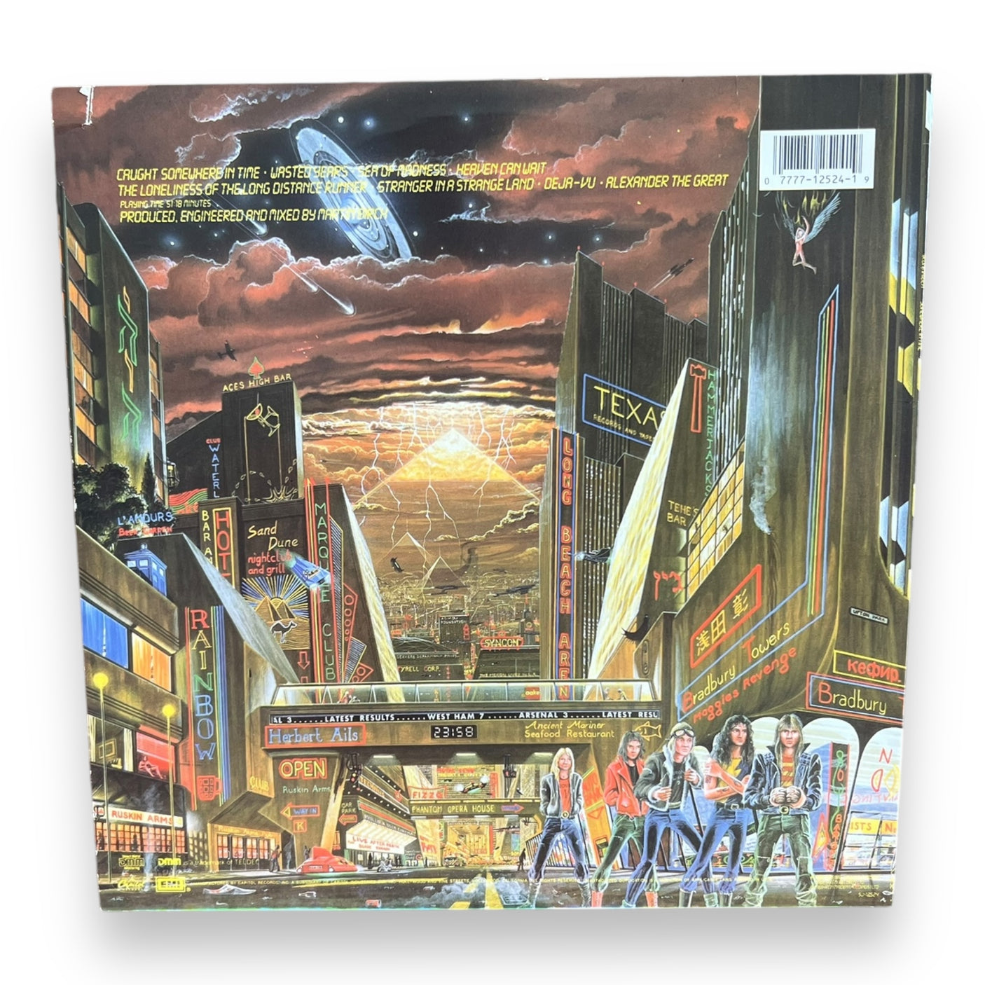 IRON MAIDEN - Somewhere In Time - USED LP VINYL - VG+/VG+