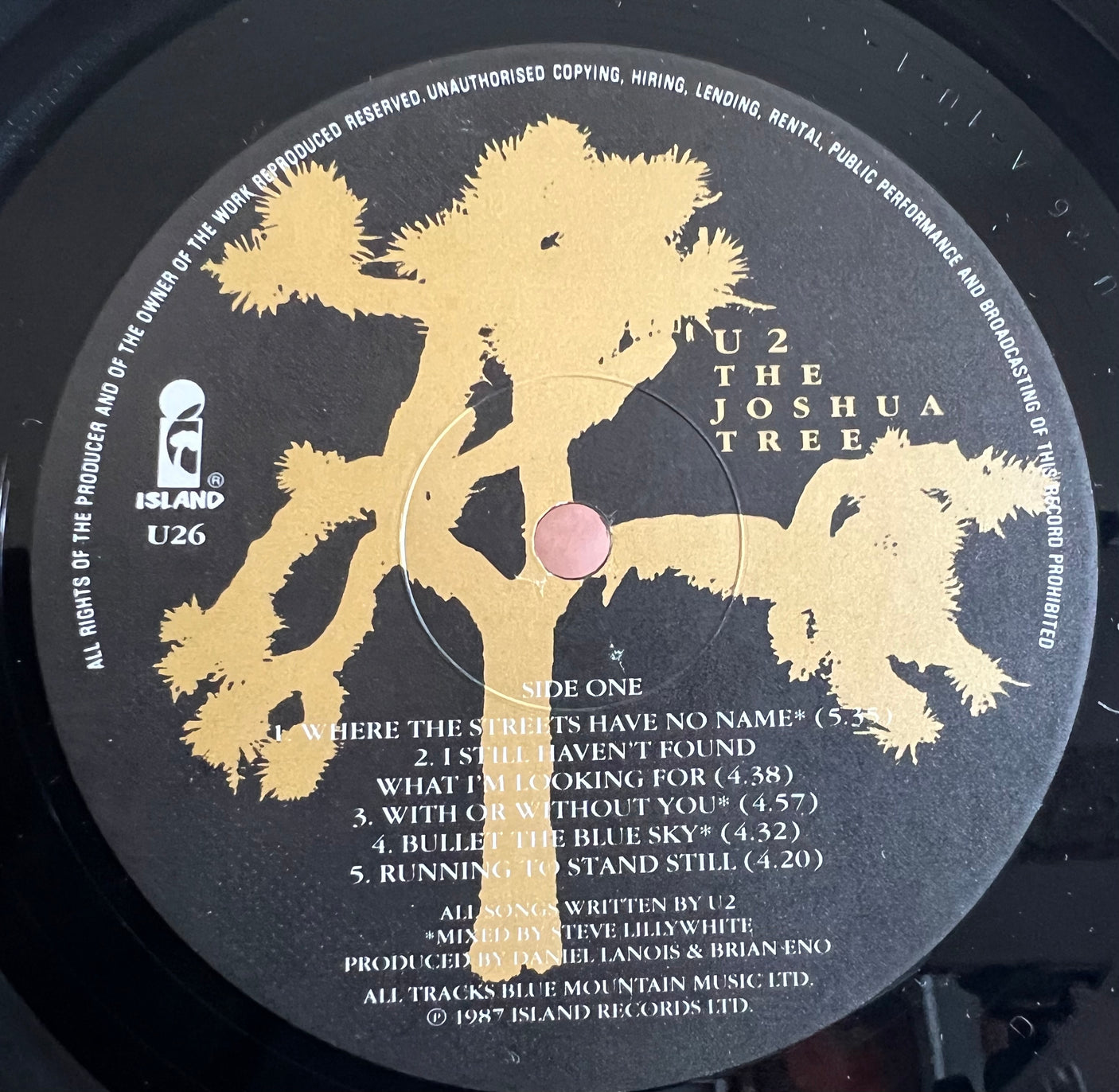 U2 - The Joshua Tree - USED LP VINYL - VG+/VG+