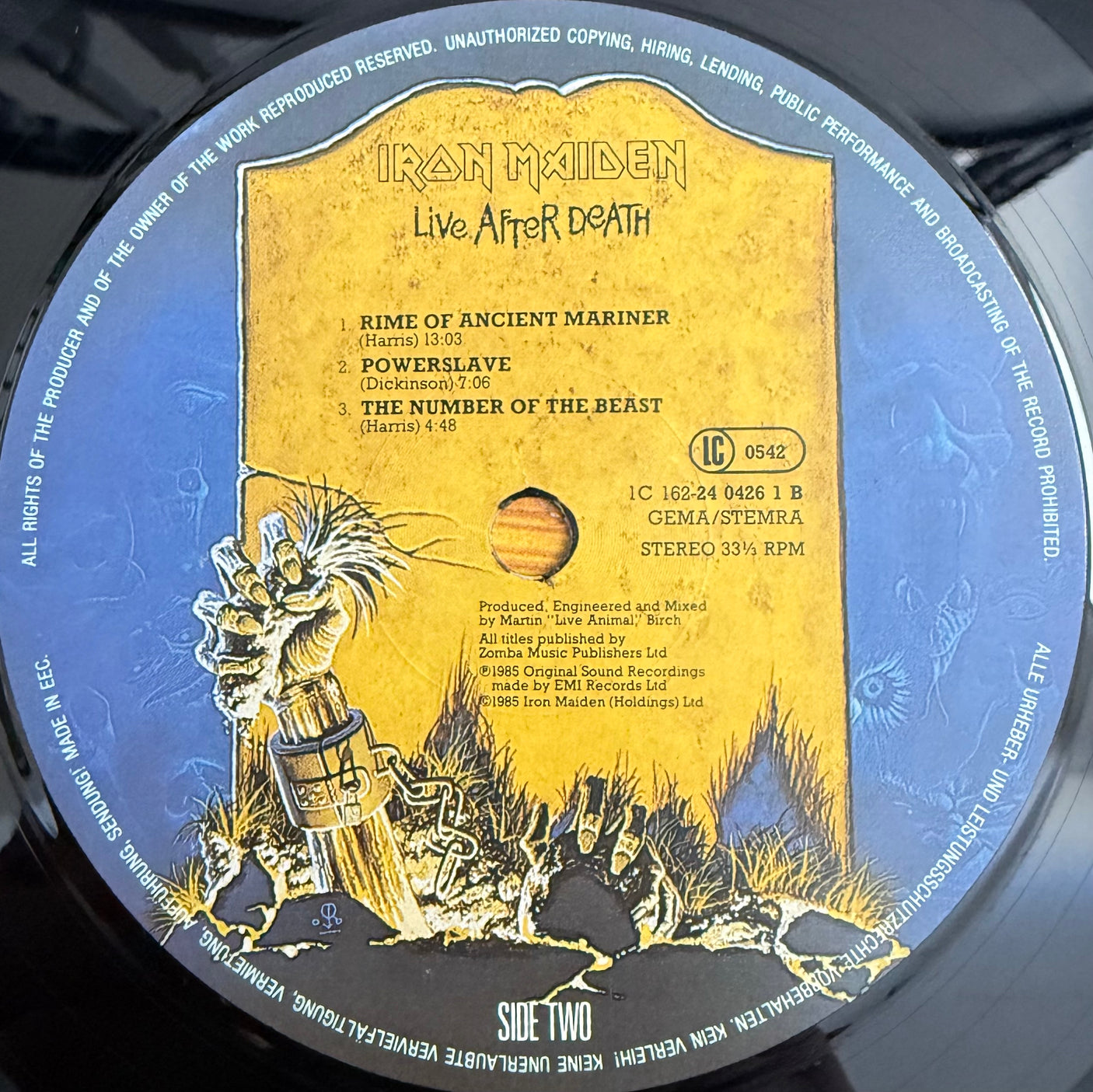 IRON MAIDEN - Live After Death - USED LP VINYL - ORIGINAL 1985 EUROPE PRESS - VG+/VG