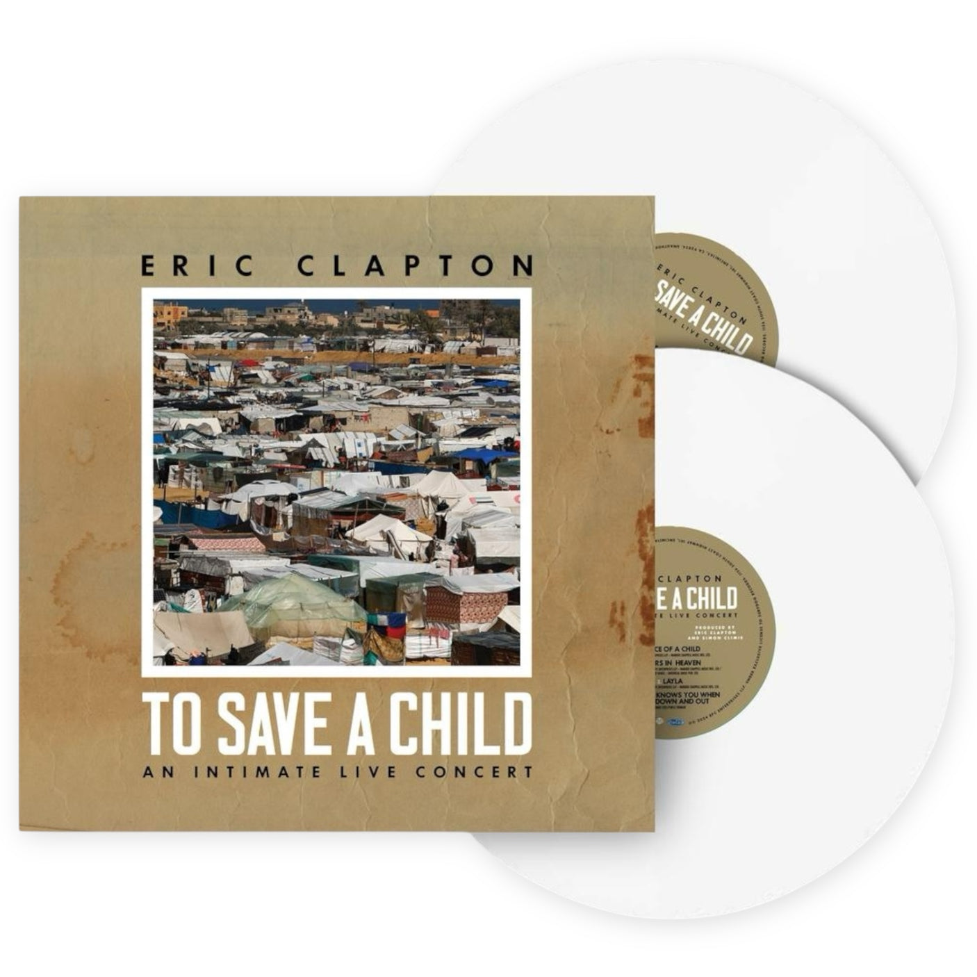 ERIC CLAPTON - To Save A Child - 2 x WHITE LP VINYL - BRAND NEW