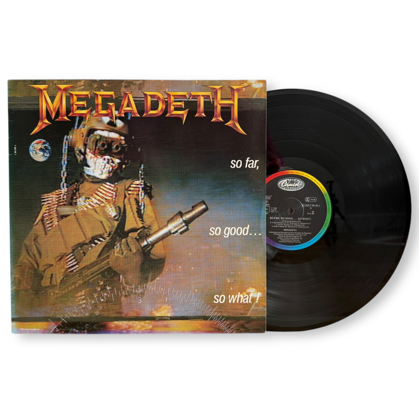 MEGADETH - So Far, So Good… So What! - USED LP VINYL - EUROPE PRESS - VG+/VG+