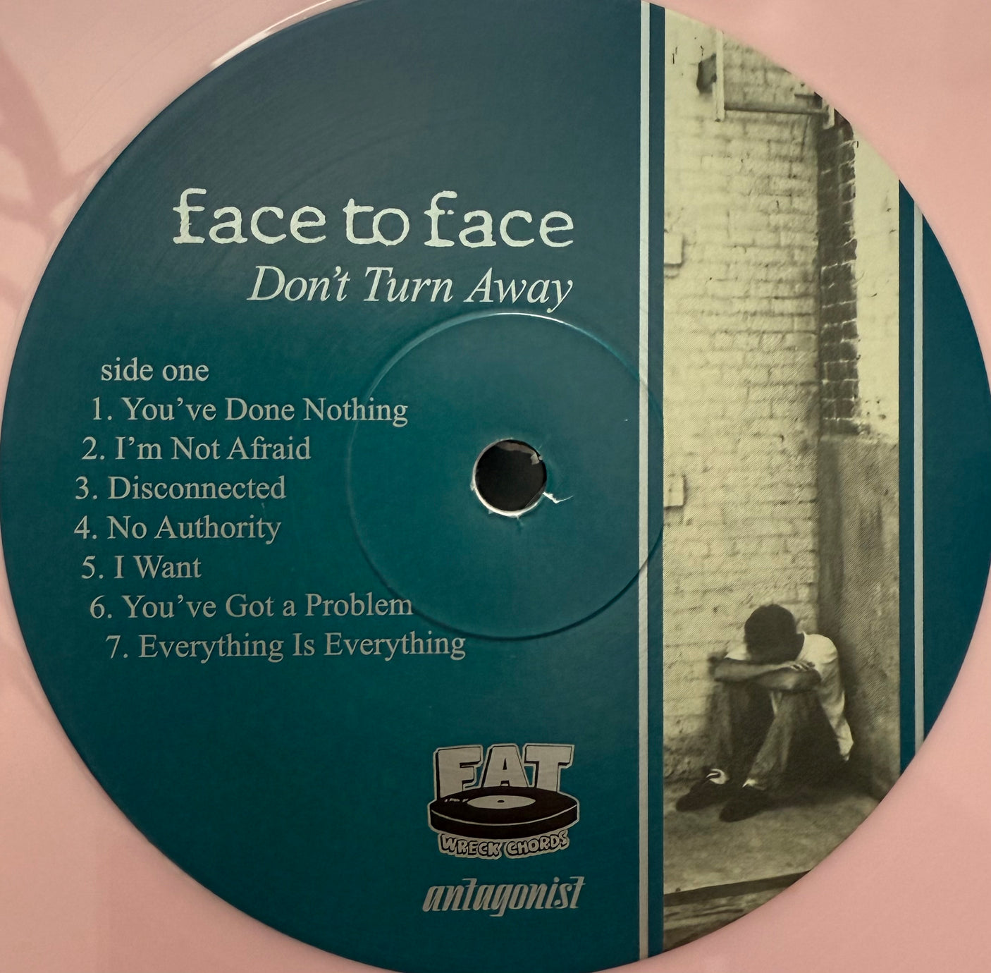 FACE TO FACE - Don't Turn Away - USED LP VINYL - REISSUE - PINK VINYL - 2023 USA PRESS - M/NM