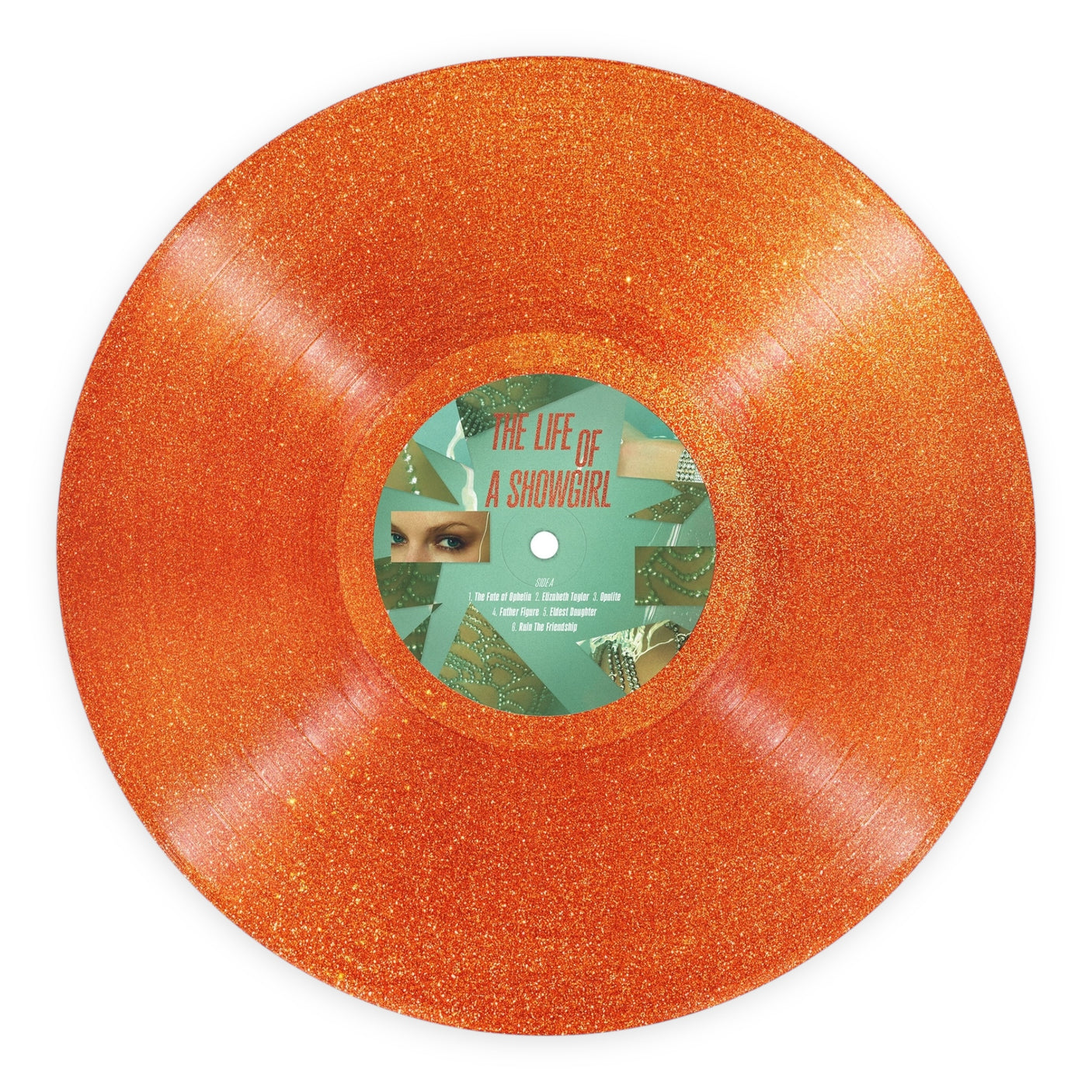 TAYLOR SWIFT - Life Of A Showgirl - SWEAT AND VANILLA PERFUME PORTOFINO ORANGE GLITTER VINYL - BRAND NEW