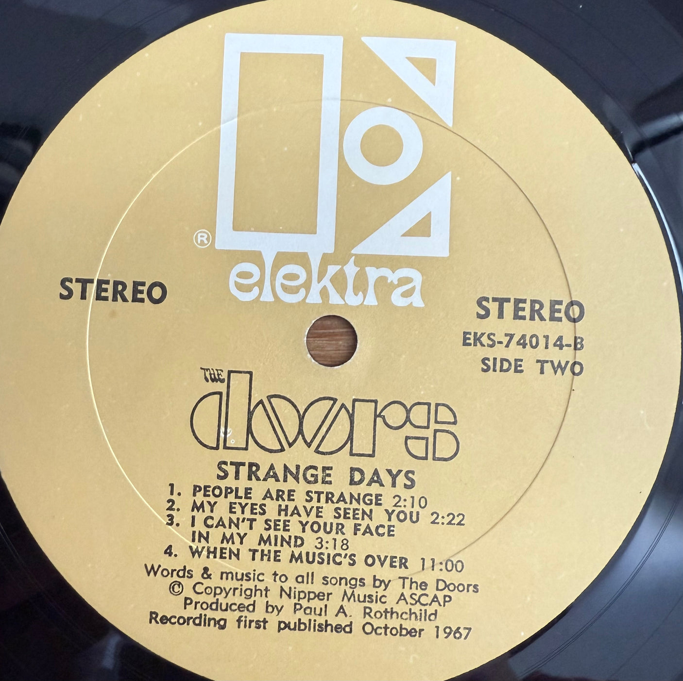 THE DOORS - Strange Days - USED LP VINYL - ORIGINAL 1967 USA PRESS - VG/VG