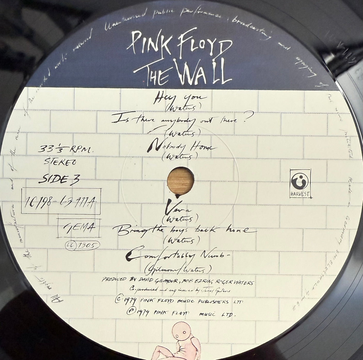 PINK FLOYD - The Wall - USED LP VINYL - ORIGINAL 1979 GERMAN PRESS - VG+/VG+