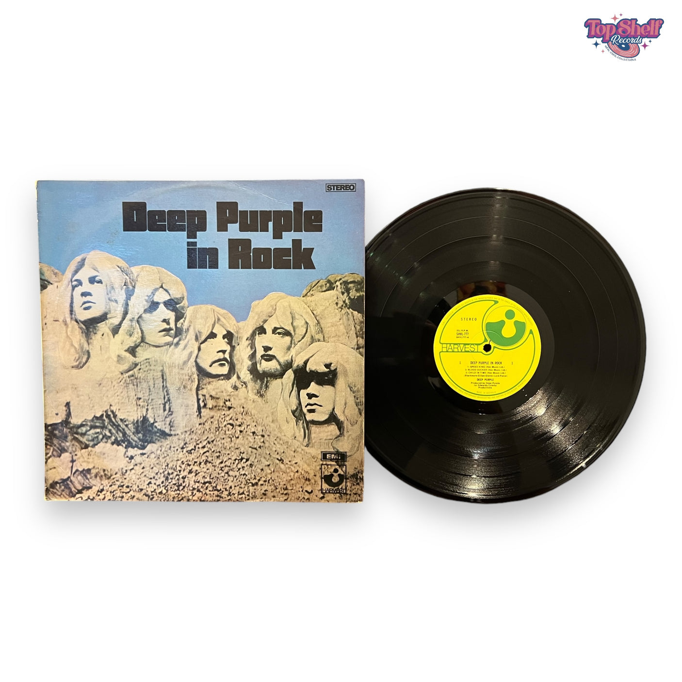 DEEP PURPLE - In Rock - USED LP VINYL - 1973 AUSTRALIAN PRESS - VG+/G+