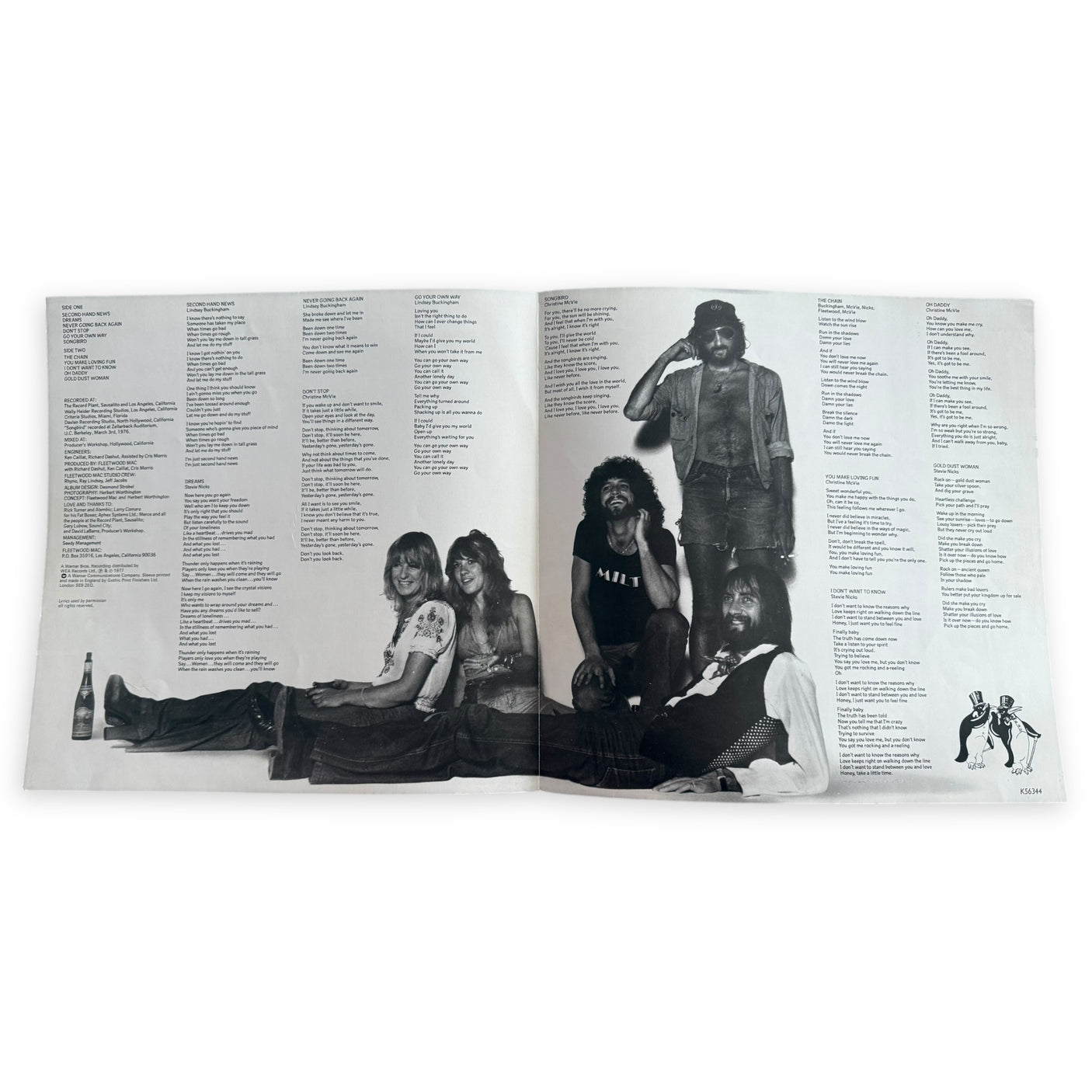 FLEETWOOD MAC - Rumours - USED LP VINYL - ORIGINAL 1977 UK PRESS - VG+/VG+