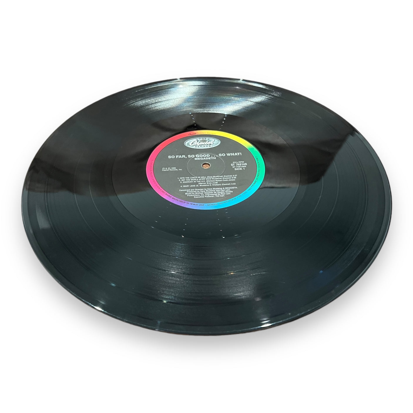 MEGADETH - So Far, So Good, So What - USED LP VINYL - VG+/VG+