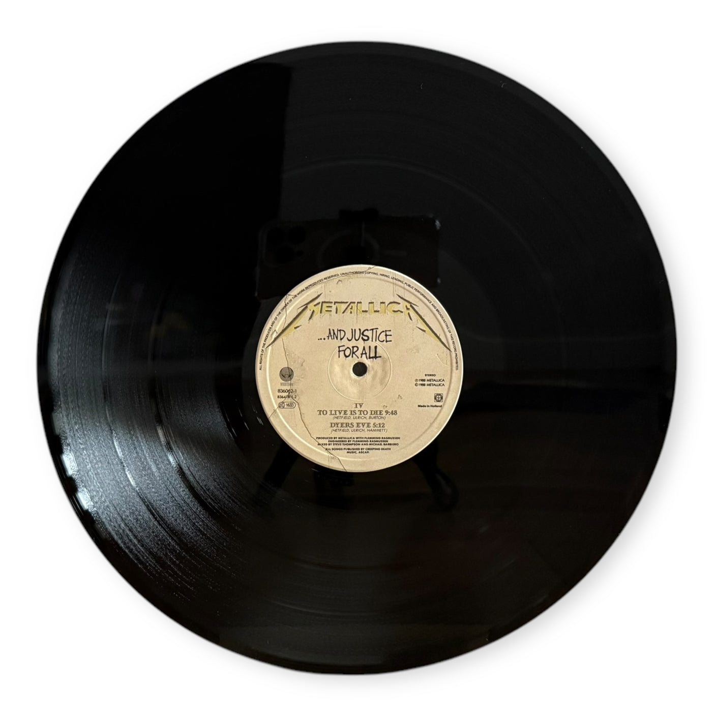 METALLICA - And Justice For All- USED LP VINYL - 1988 EUROPE PRESS - VG+/VG+