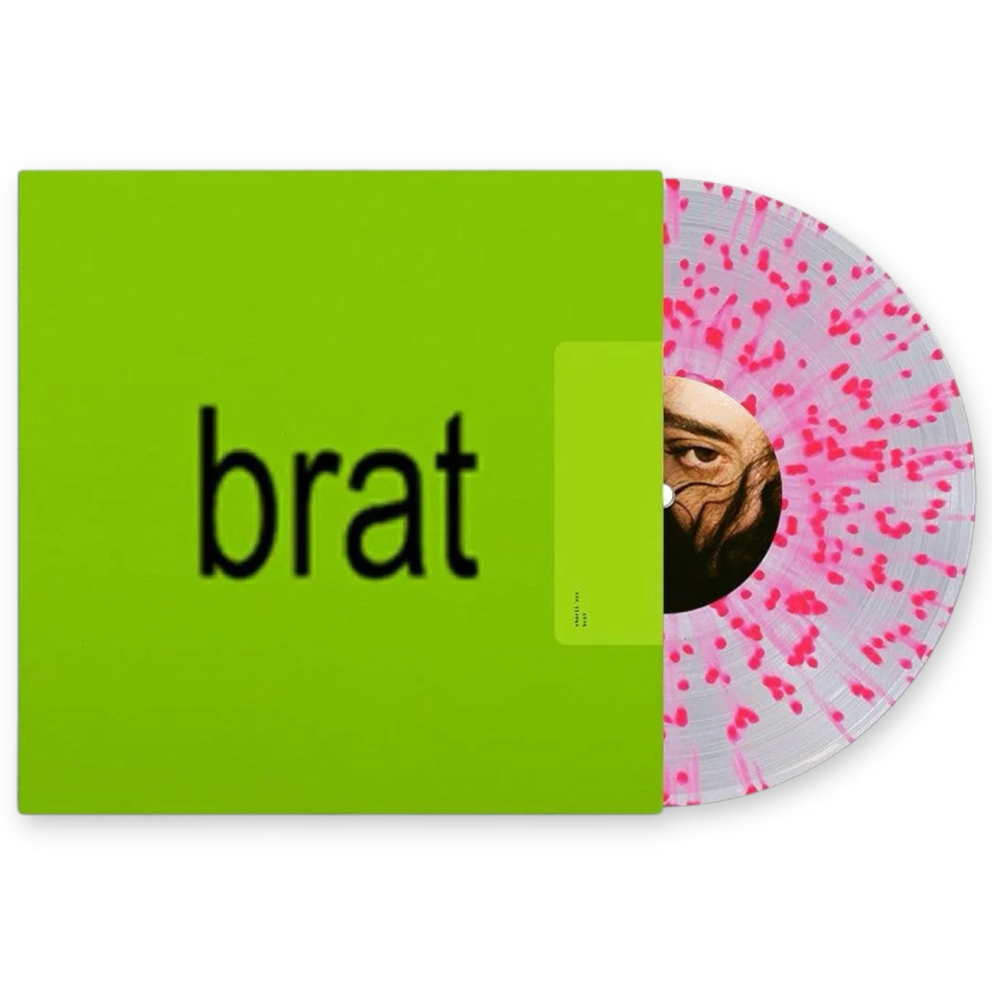 CHARLI XCX - Brat - LP VINYL - CLEAR PINK SPLATTER VINYL - BRAND NEW
