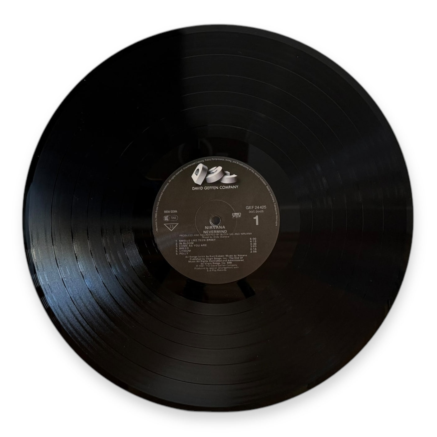 NIRVANA - Nevermind - USED LP VINYL - ORIGINAL 1991 EUROPE PRESS - VG/VG+