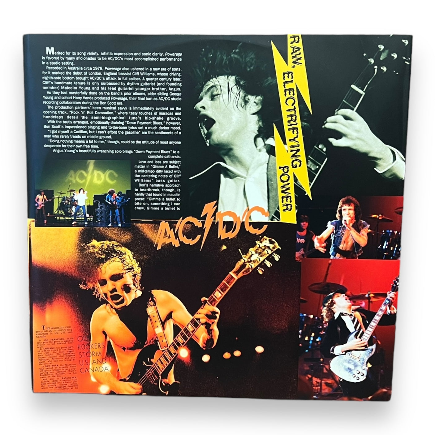 AC/DC - Powerage- USED LP VINYL - 2009 REISSUE - NM/VG+