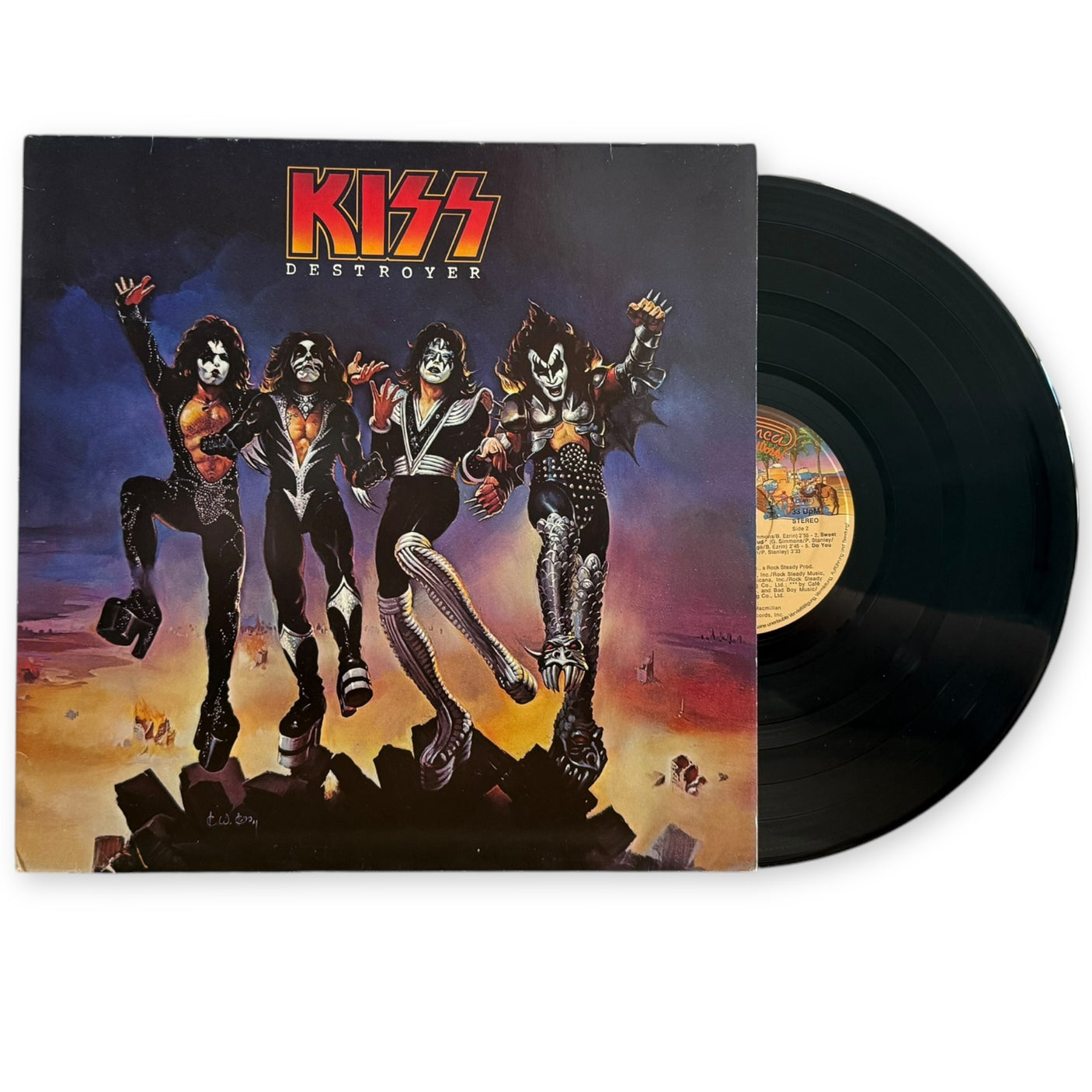 KISS - Destroyer - USED LP VINYL - 1977 GERMAN PRESS - VG+/VG+
