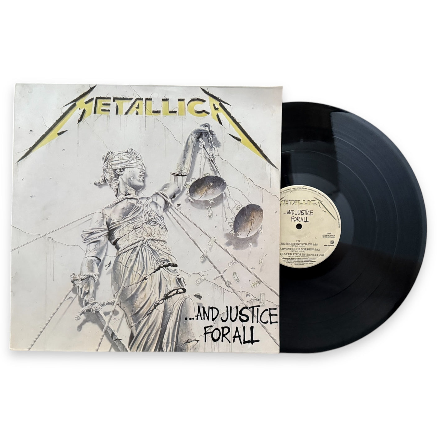 METALLICA - And Justice For All- USED LP VINYL - 1988 EUROPE PRESS - VG+/VG+