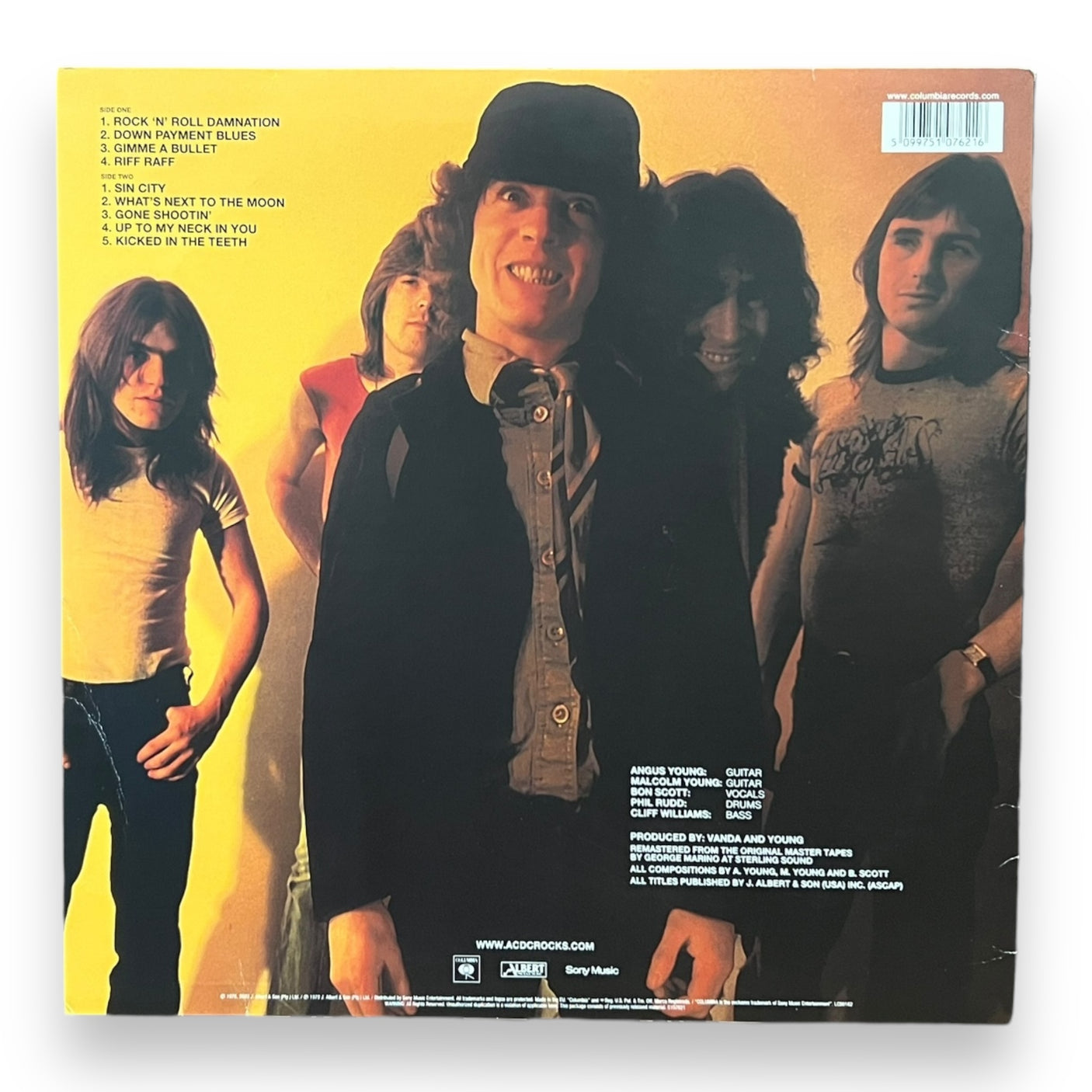 AC/DC - Powerage- USED LP VINYL - 2009 REISSUE - NM/VG+