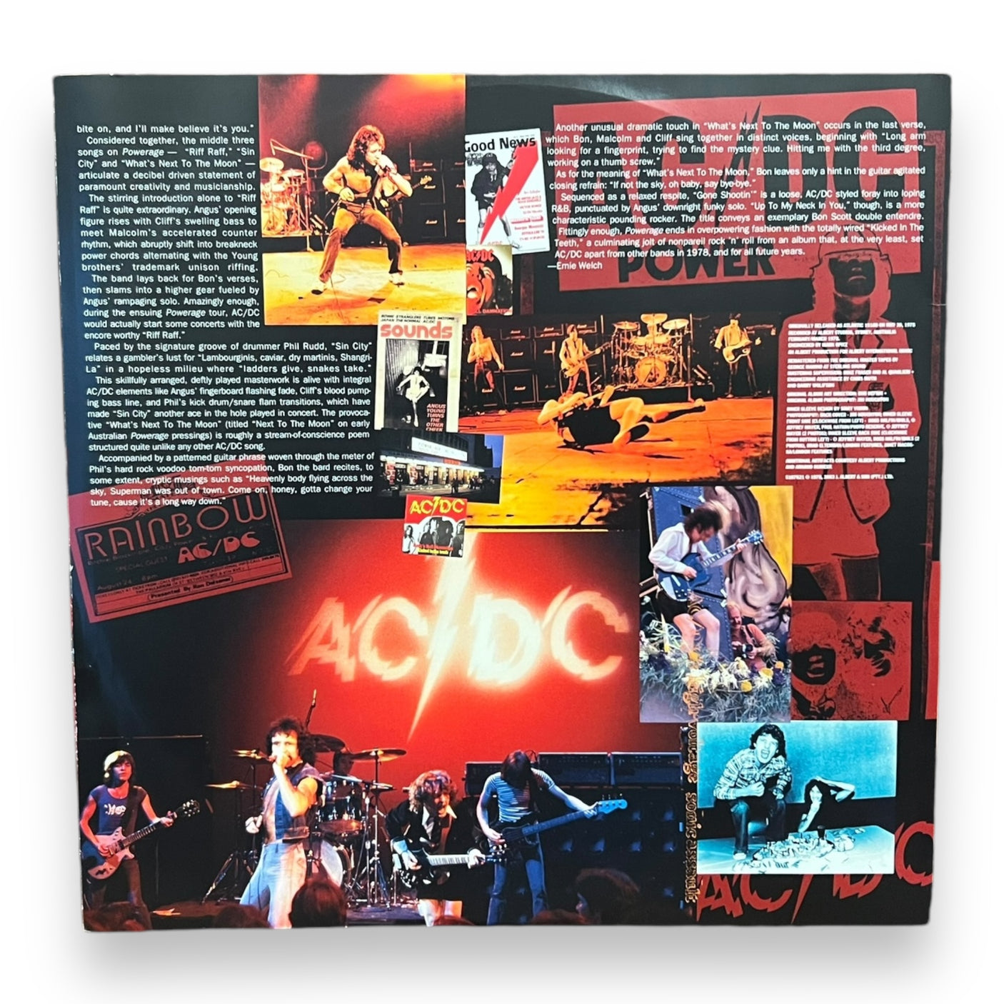 AC/DC - Powerage- USED LP VINYL - 2009 REISSUE - NM/VG+