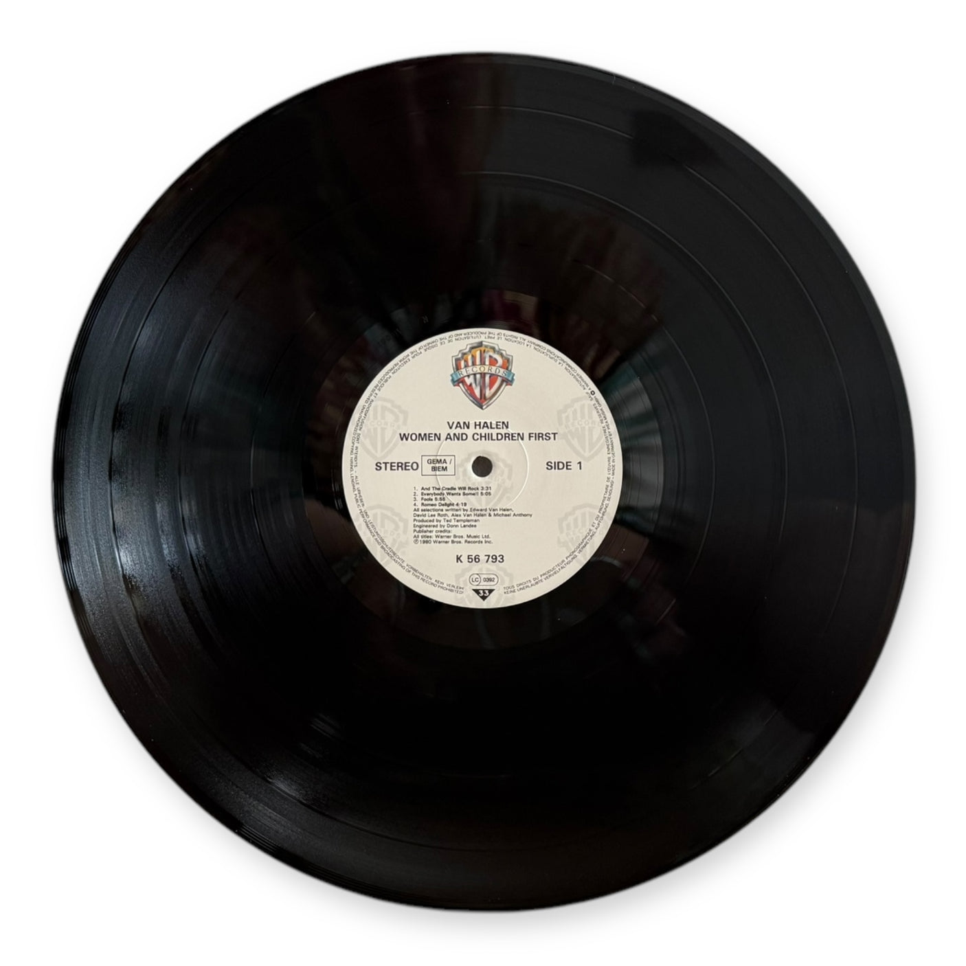 VAN HALEN - Woman And Children First - USED LP VINYL - 1985 Europe Repress - VG+/VG+