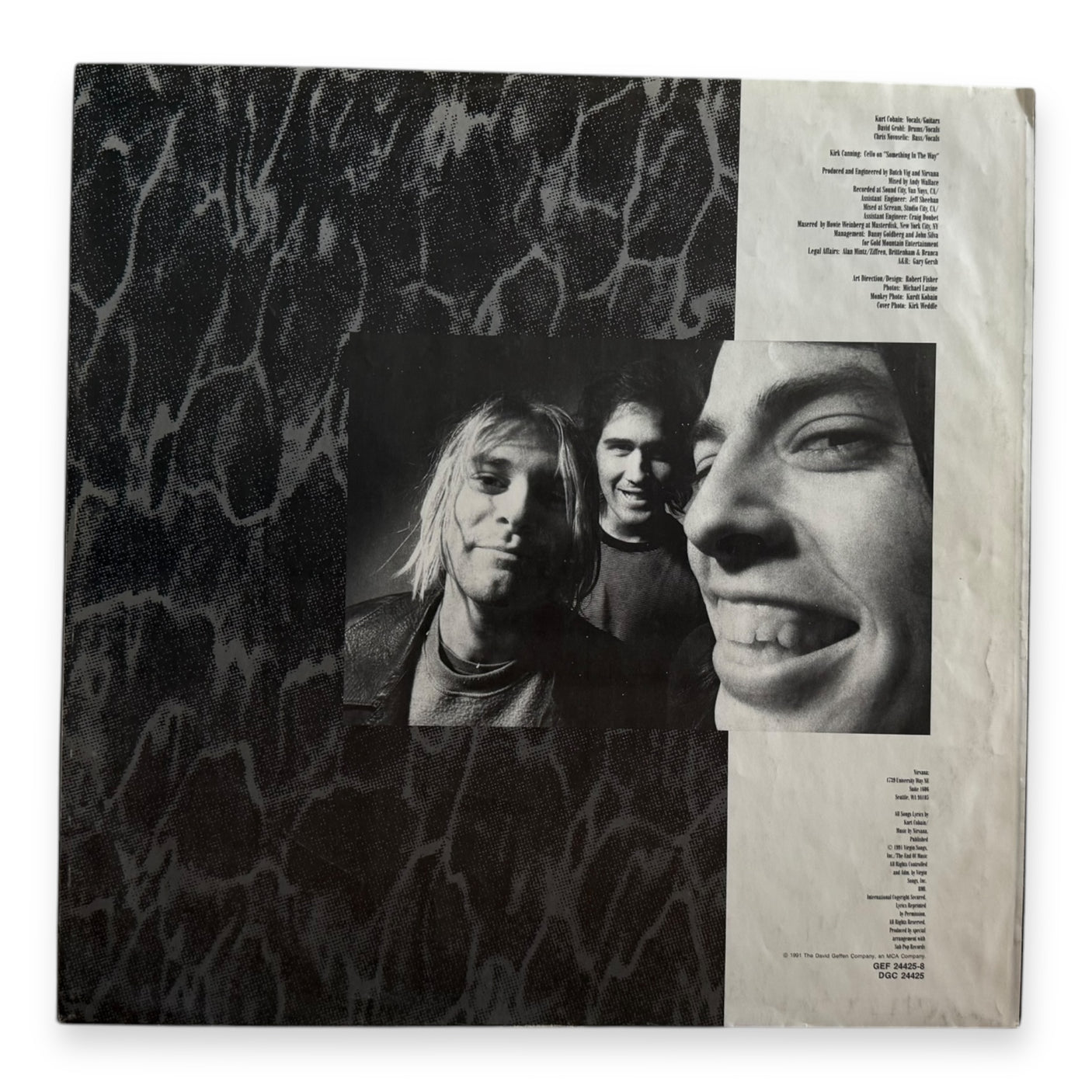 NIRVANA - Nevermind - USED LP VINYL - ORIGINAL 1991 EUROPE PRESS - VG/VG+