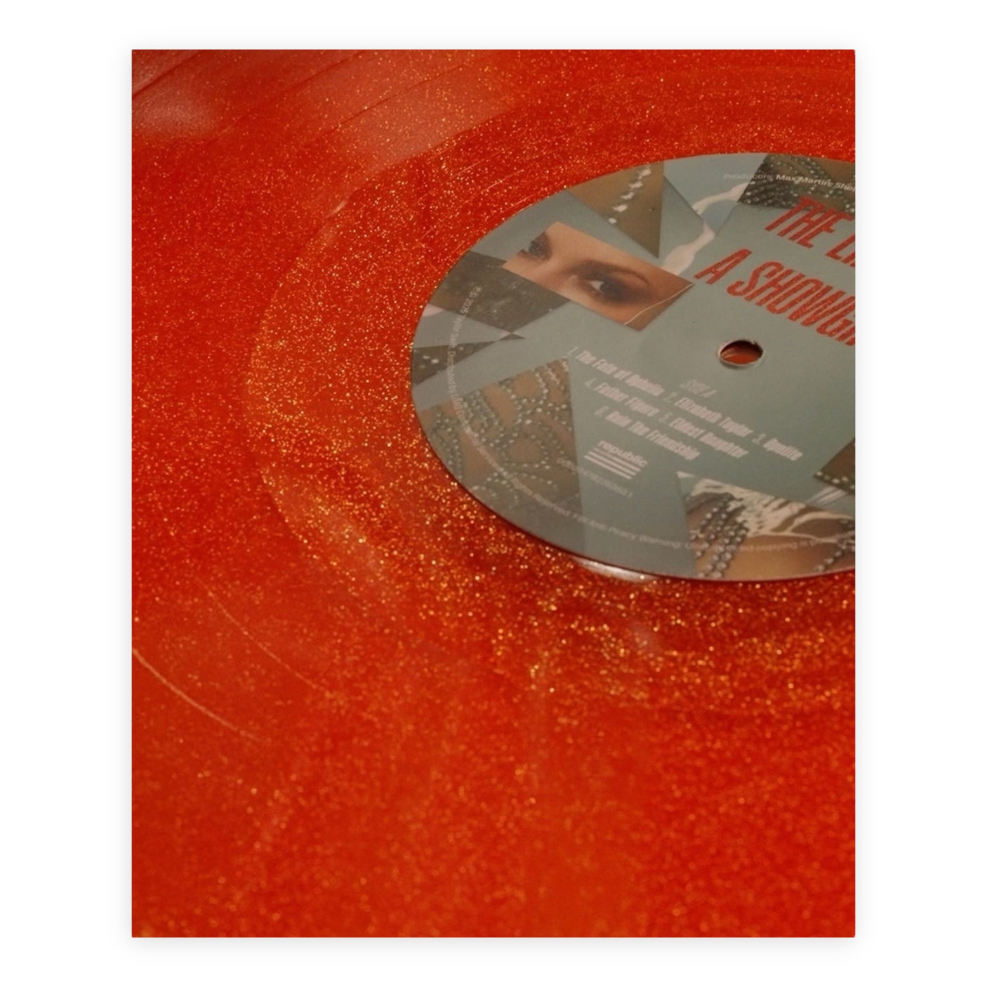 TAYLOR SWIFT - Life Of A Showgirl - SWEAT AND VANILLA PERFUME PORTOFINO ORANGE GLITTER VINYL - BRAND NEW