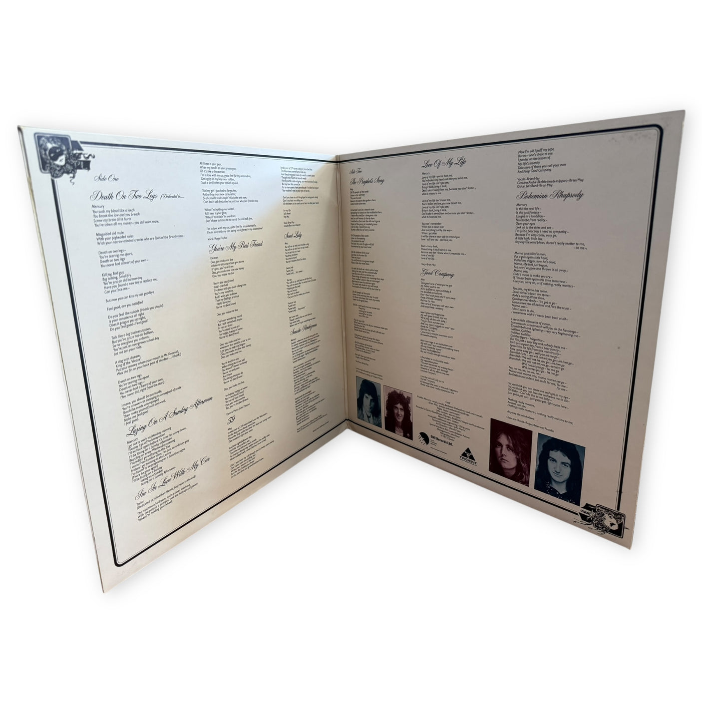 QUEEN - A Night At The Opera - USED LP VINYL - ORIGINAL 1975 UK PRESS - VG+/VG+