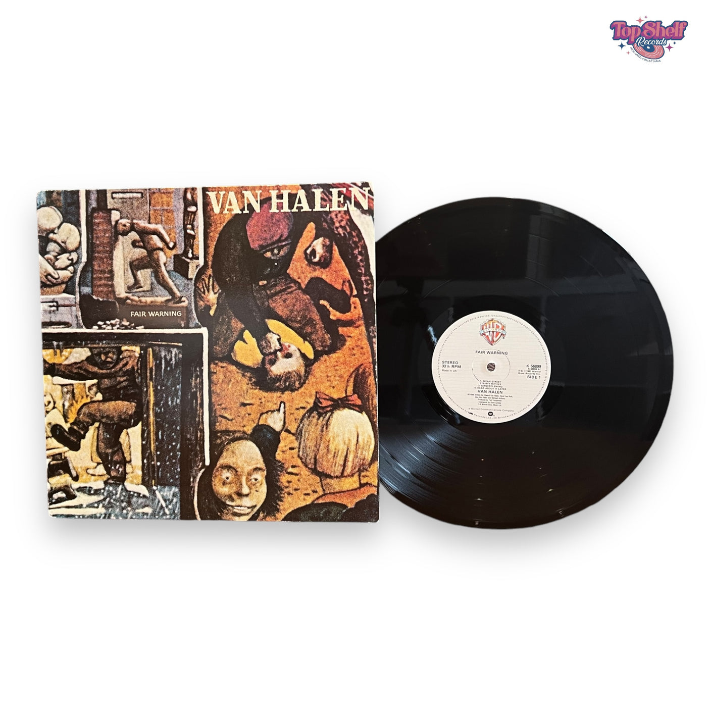 VAN HALEN - Fair Warning - USED LP VINYL - VG+/VG+